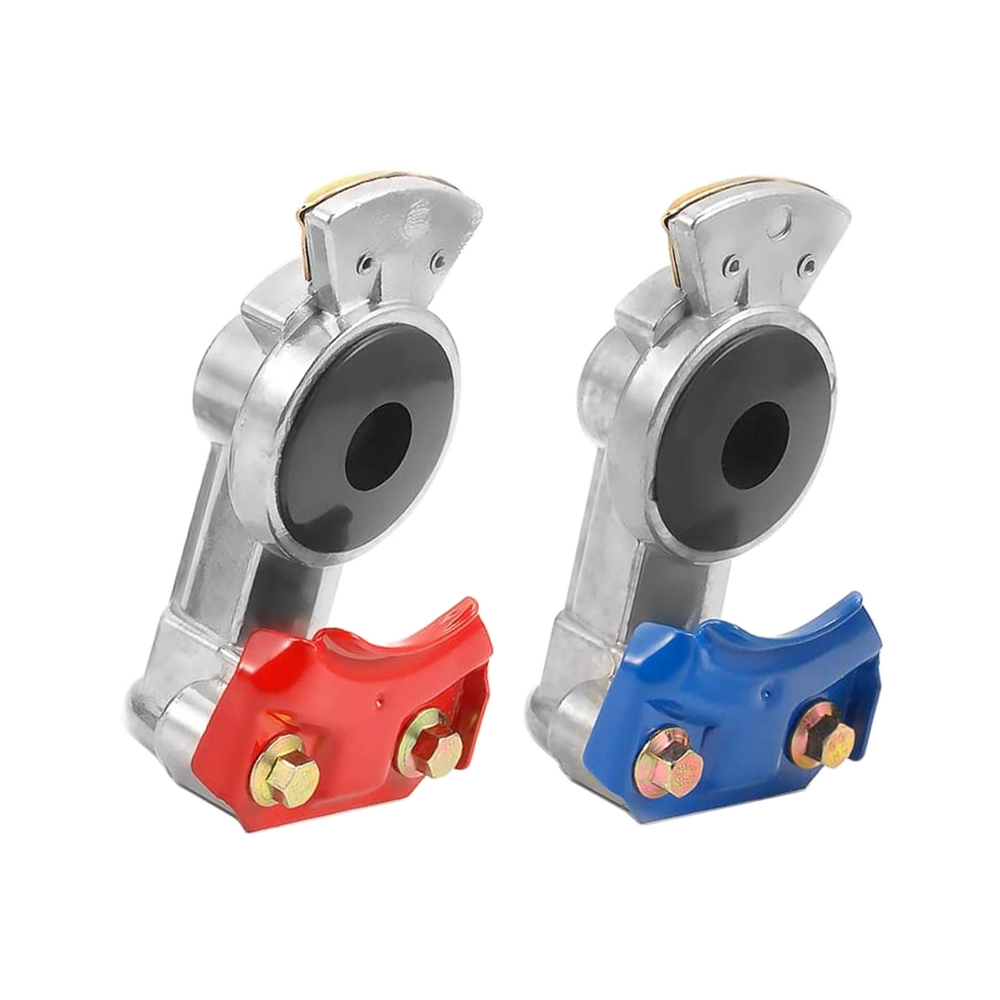 Red Emergency and Blue Air Brake Service Gladhand Set for Semi-Truck Trailer