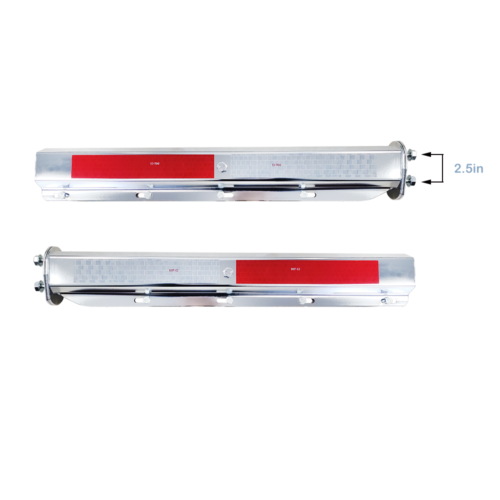 Straight Spring Loaded Mud Flap Hanger Stainless Steel RH OR LH 1.125''&2.5" for Semi Truck,Trailers