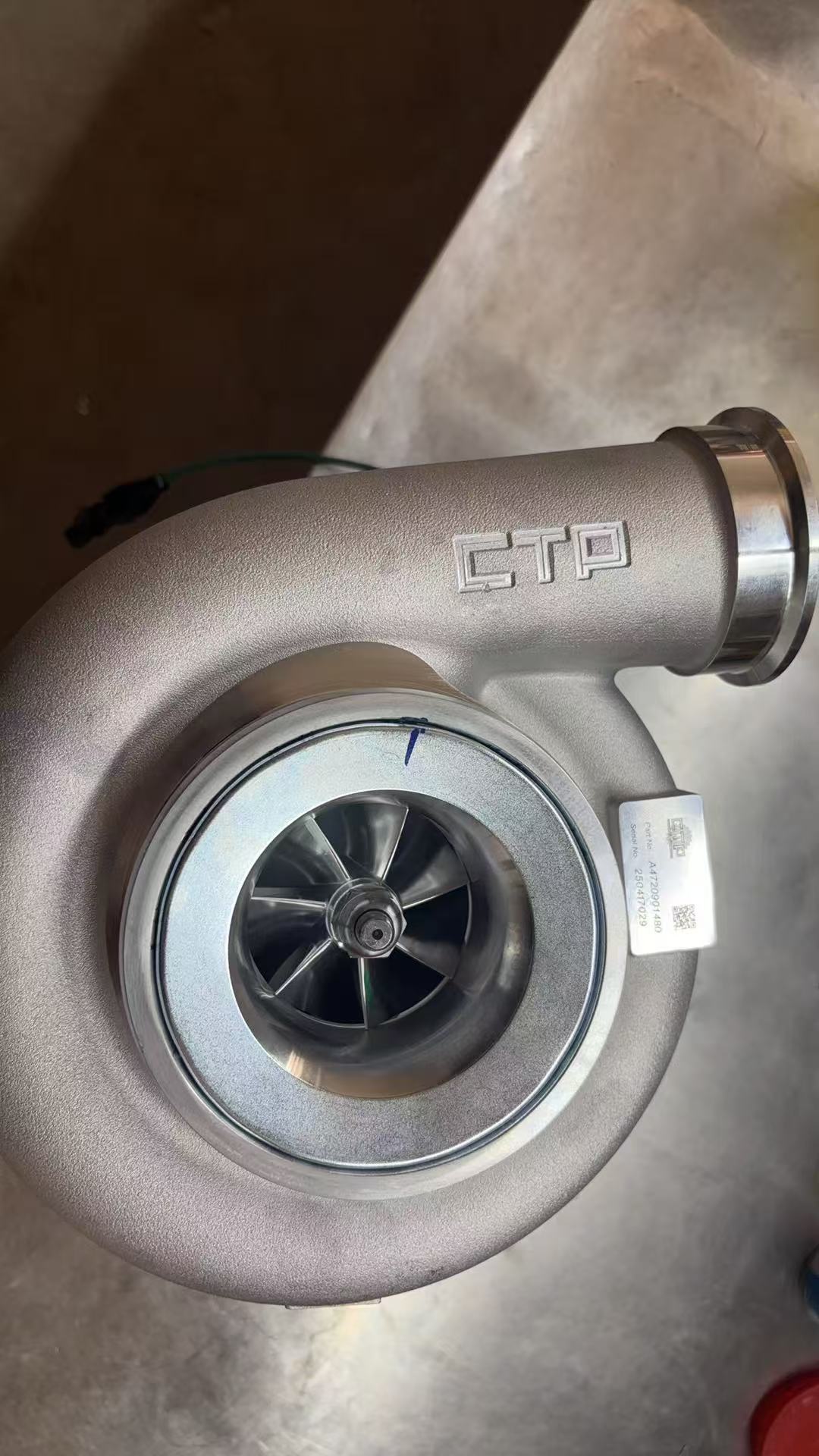 Freightliner Cascadia 2015-2018 B3G Turbo Charger with valve Detroit DD15 14.8L A4720901480 (Billet Compressor Wheel)