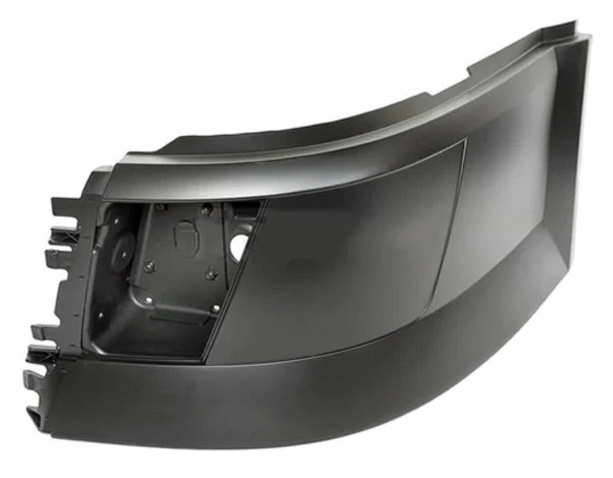 Front Side Corner Bumper with Fog Light Hole Replacement for 2004–2014 Volvo VNL Semi Trucks