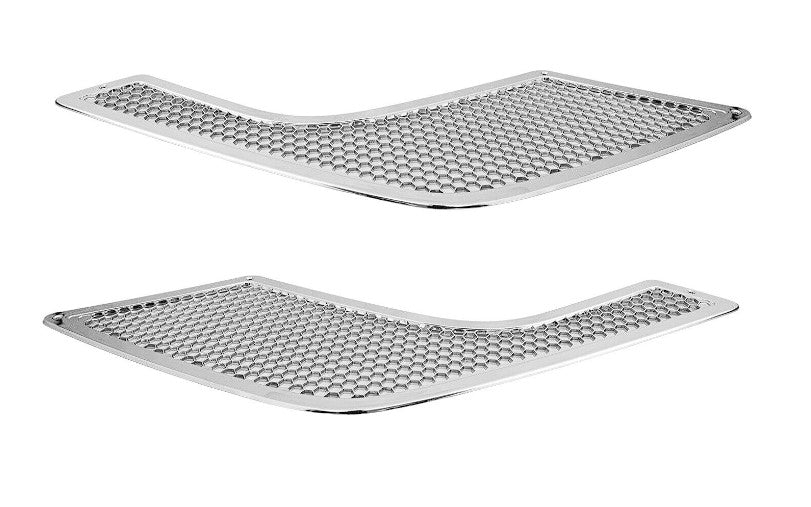 Chrome Side Hood Air Intake Vent Grille Replacement for Volvo VNL 2004–2017 Semi Trucks 