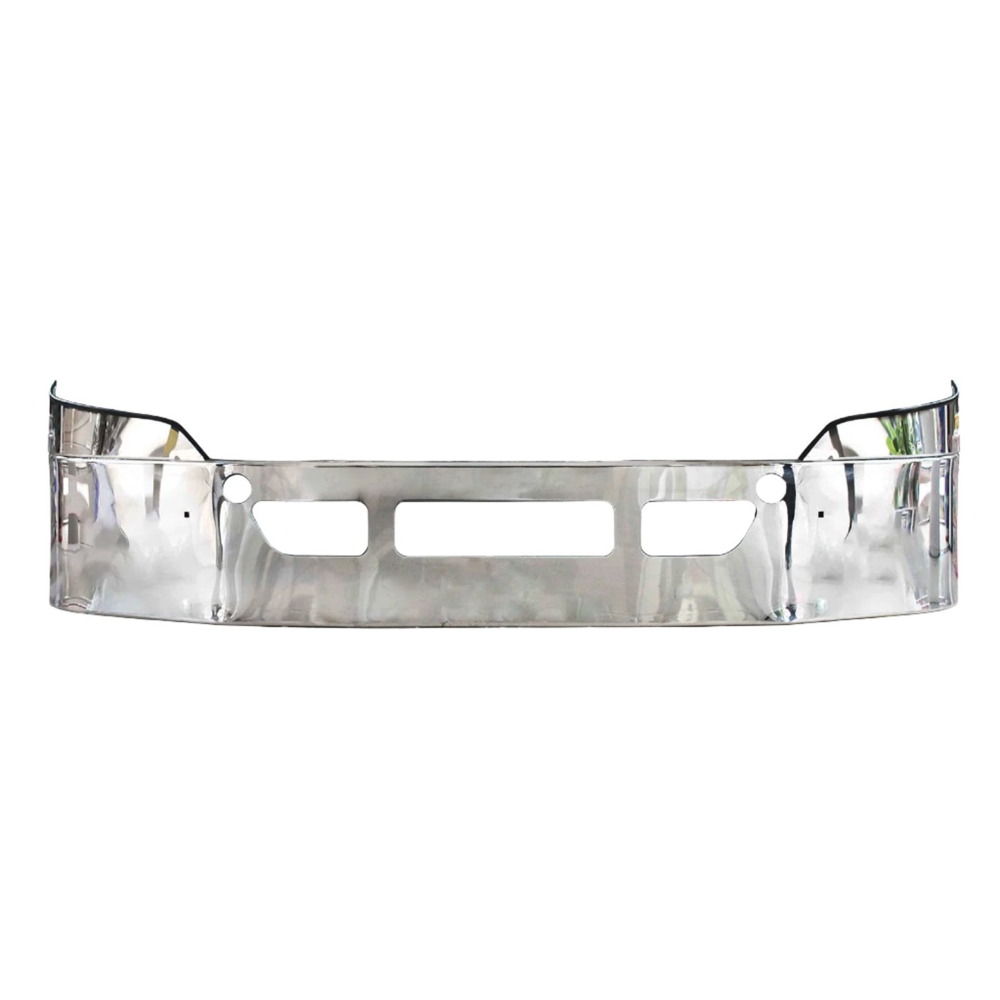 FSB075 - Freightliner Cascadia 2008-2017 16" Stainless Steel Bumper without Fog Light Holes