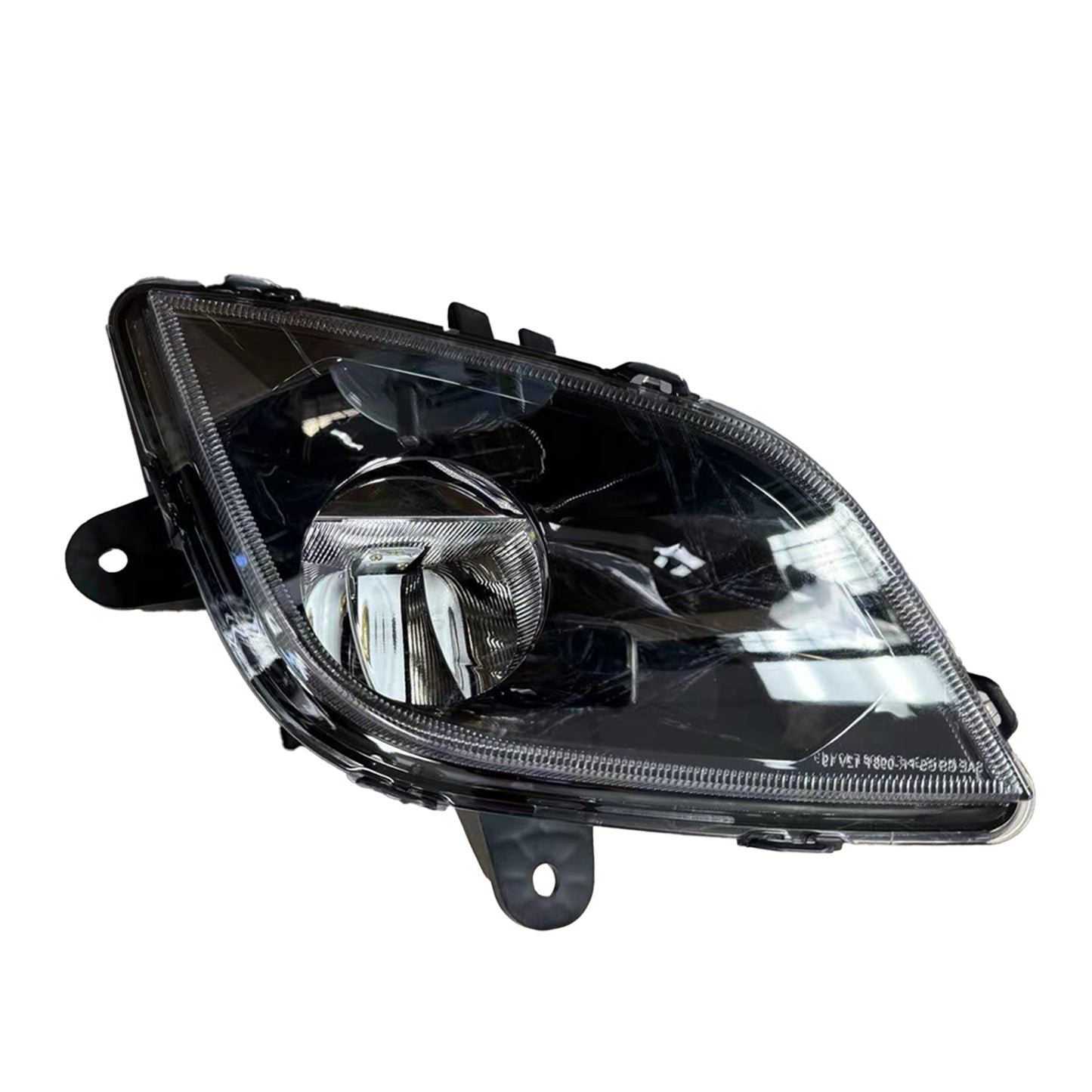 Freightliner Cascadia 2018+ LED Fog Light Lamp, Black Housing, Replacement For A6603653002, A6603653003