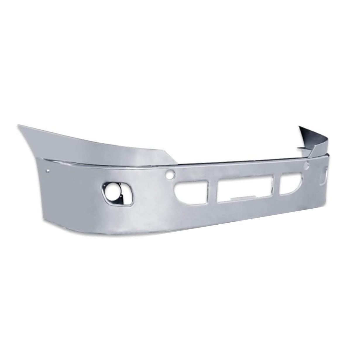 freightliner cascadia 2008-2017 16'' stainless steel bumper with fog light hole
