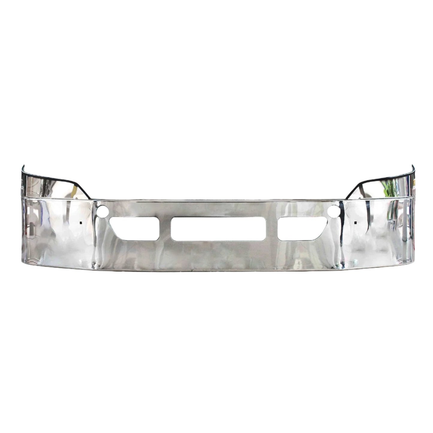 freightliner cascadia 2008-2017 16'' stainless steel bumper w/o foglight hole