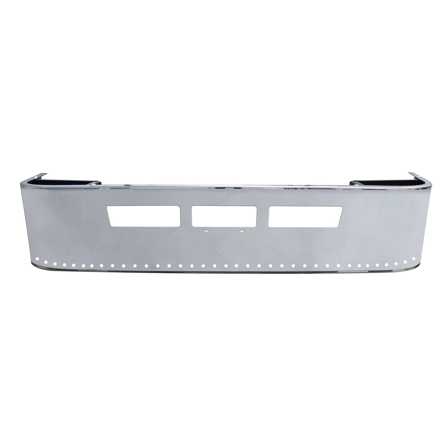 Volvo VNL 2004-2017 16 inches Stainless Steel Bumper with mark light hole Chrome