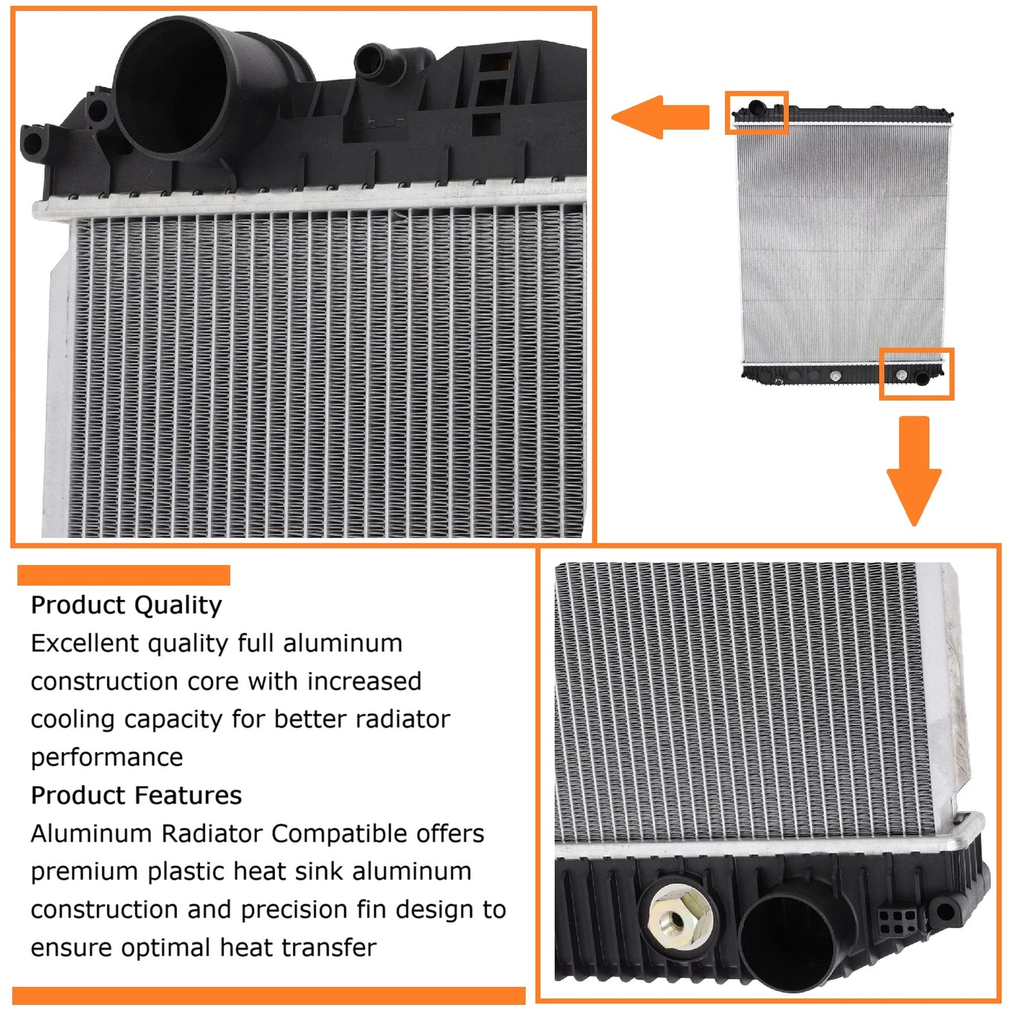 Volvo vnl 2004-2020 radiator 209565521 437435