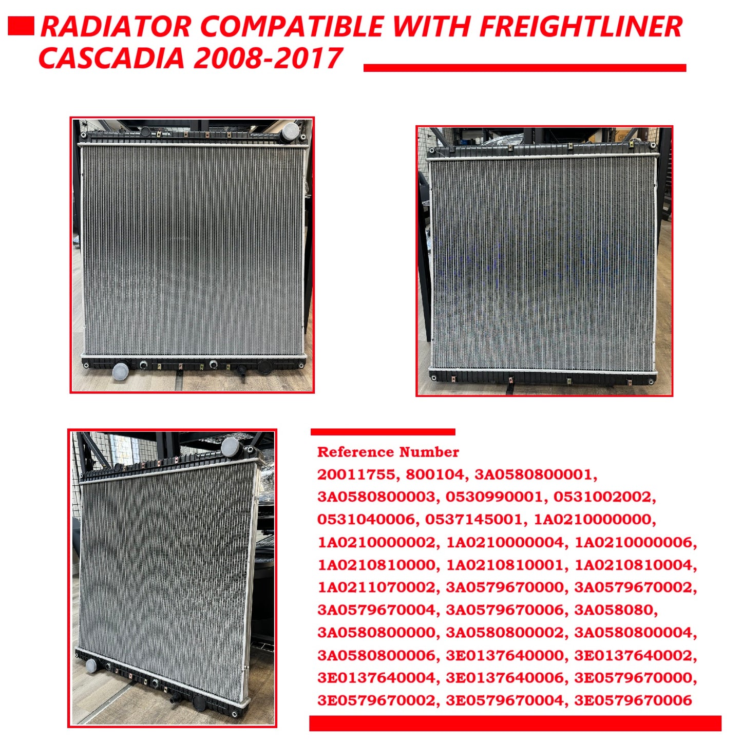 Freightliner Cascadia 2008-2017 Cummins Radiator 05-37145-001