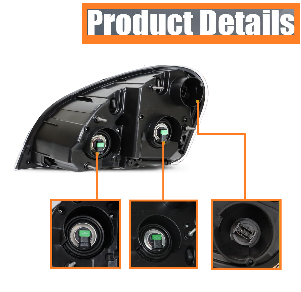 Freightliner Cascadia 2008-2017 Headlamp Right Passenger Side | Chrome Housing Halogen Headlight