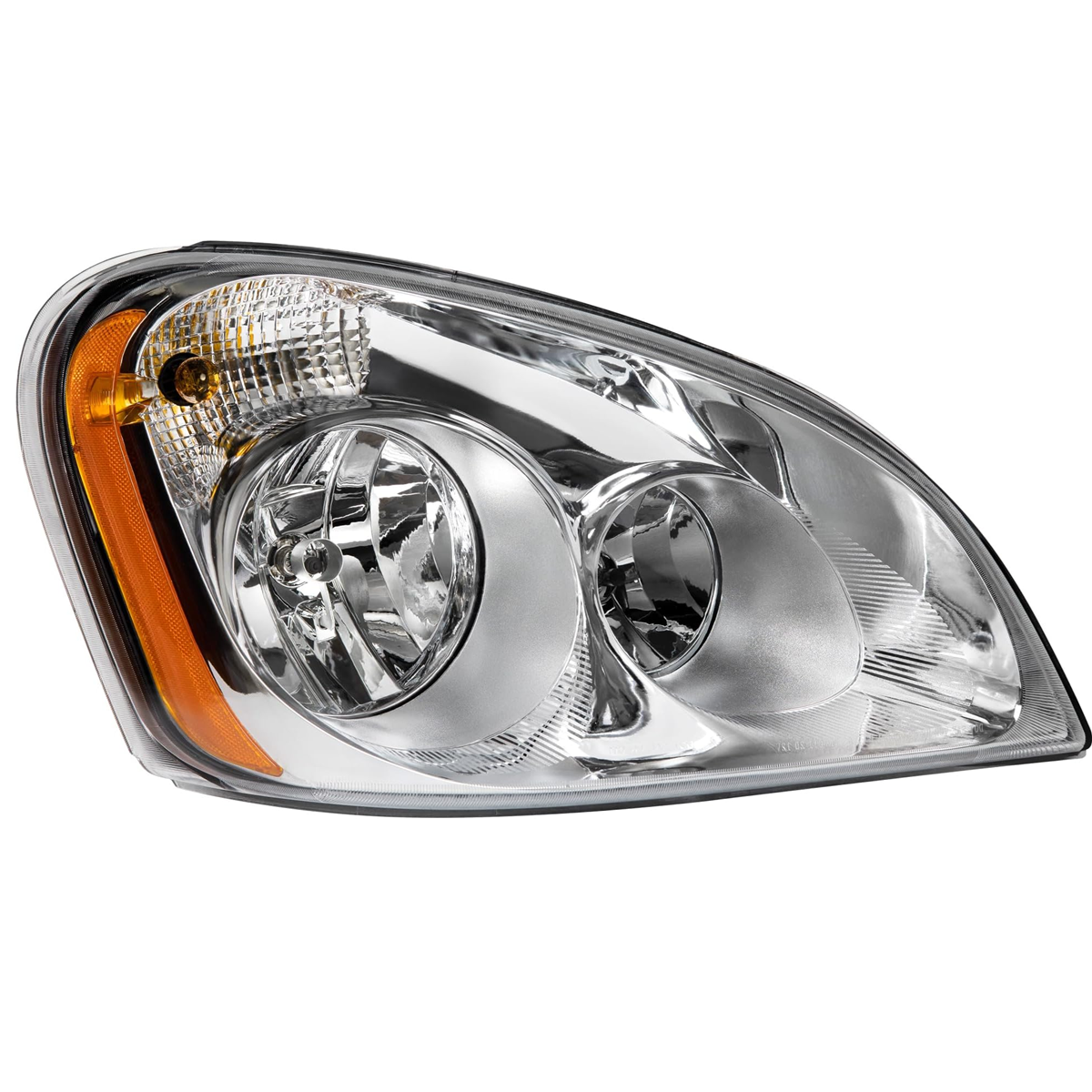 Freightliner Cascadia 2008-2017 Headlamp Right Passenger Side | Chrome Housing Halogen Headlight