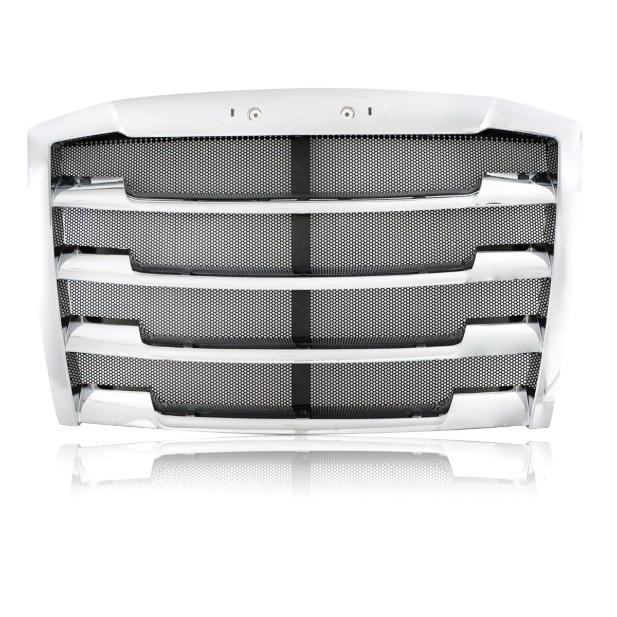 Freightliner Cascadia 2018-Current Chrome Front Radiator Grille Grill with Bug Screen, Replacement 17-20801-001