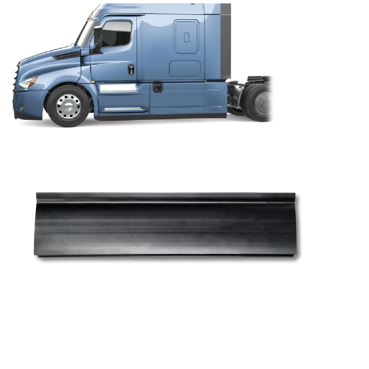 Rear Fairing Extension Panel Stripe Fit for 2018+ Freightliner Cascadia