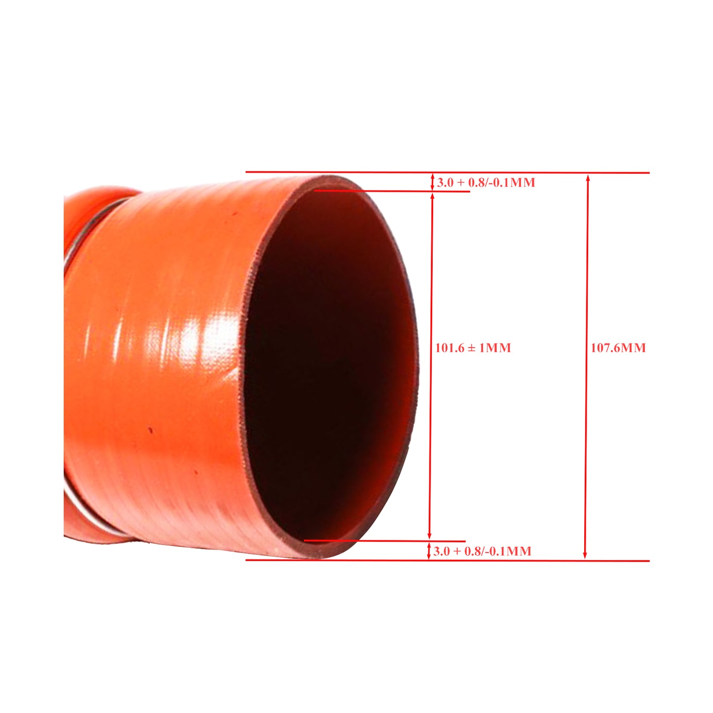 Silicone Charge Air Cooler Hump Hose, HOSE-HUMP SGL 4"X6" SILTU for Semi Truck,Trailer