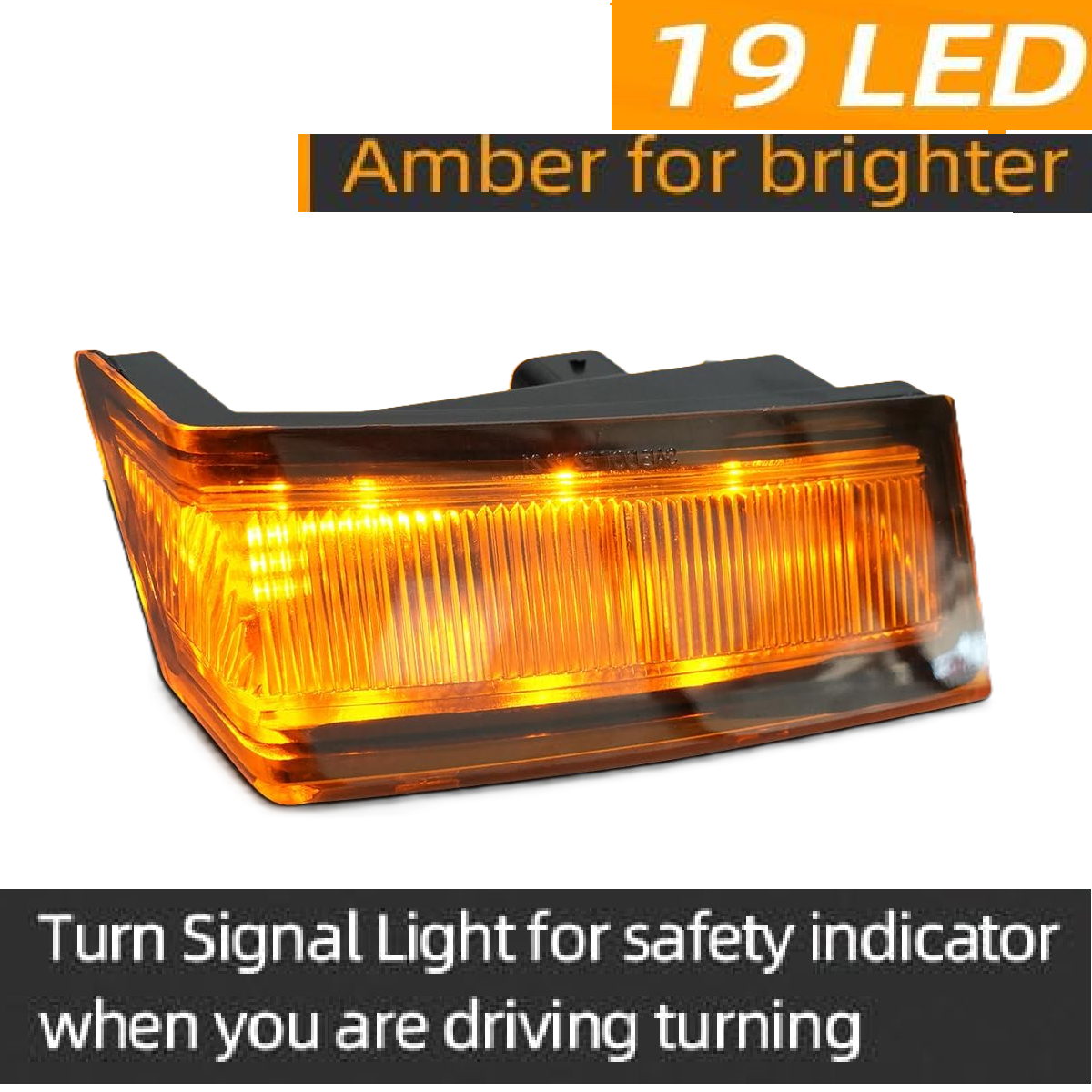 Freightliner Cascadia 2018+ Amber Maker Light on Door Bottom 19 LED 12V