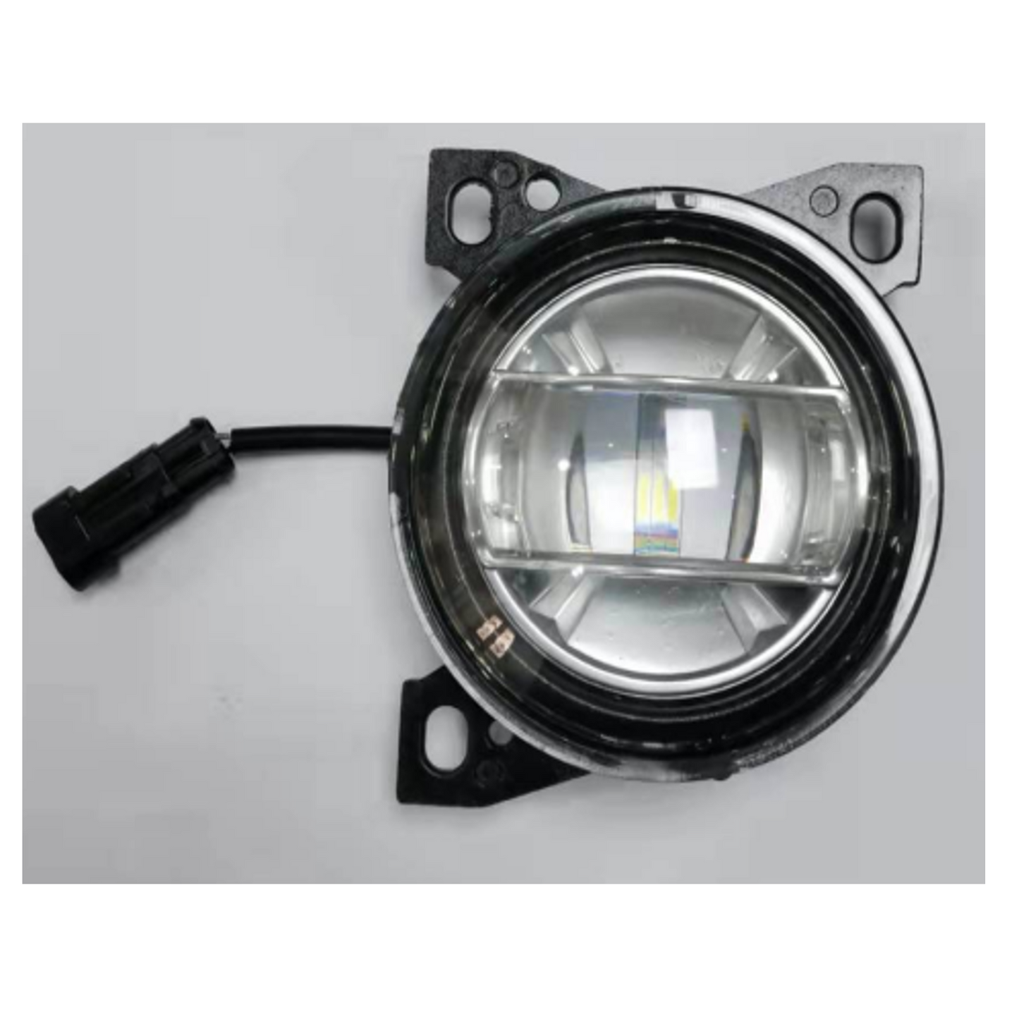 LED Fog Lights Assembly for Kenworth T660 2013-2021, Peterbilt 579 2013-2022, Peterbilt 587 2013-2022, Clear Lens White Housing Fog Lamp