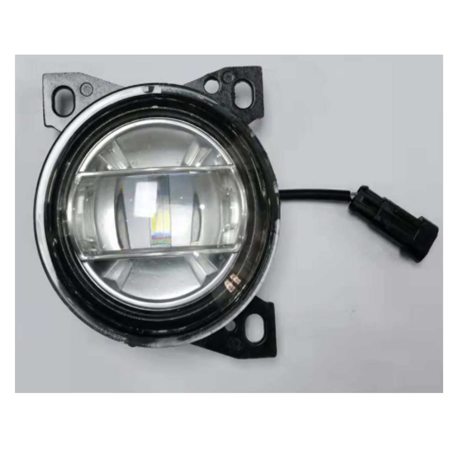 LED Fog Lights Assembly for Kenworth T660 2013-2021, Peterbilt 579 2013-2022, Peterbilt 587 2013-2022, Clear Lens White Housing Fog Lamp