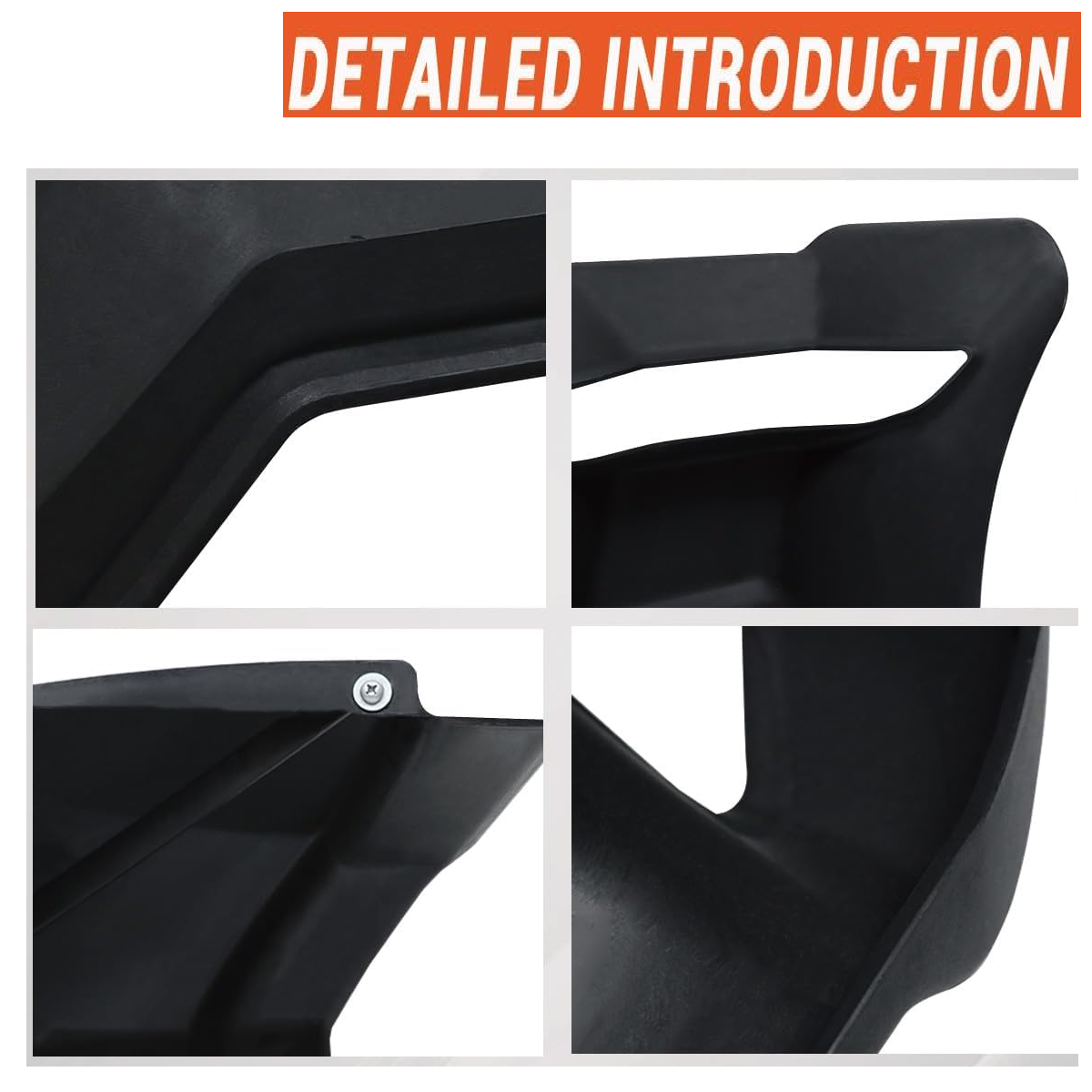 Kenworth T680 2013-2021 Rear Step Fairing Panel Left Driver Side - Black