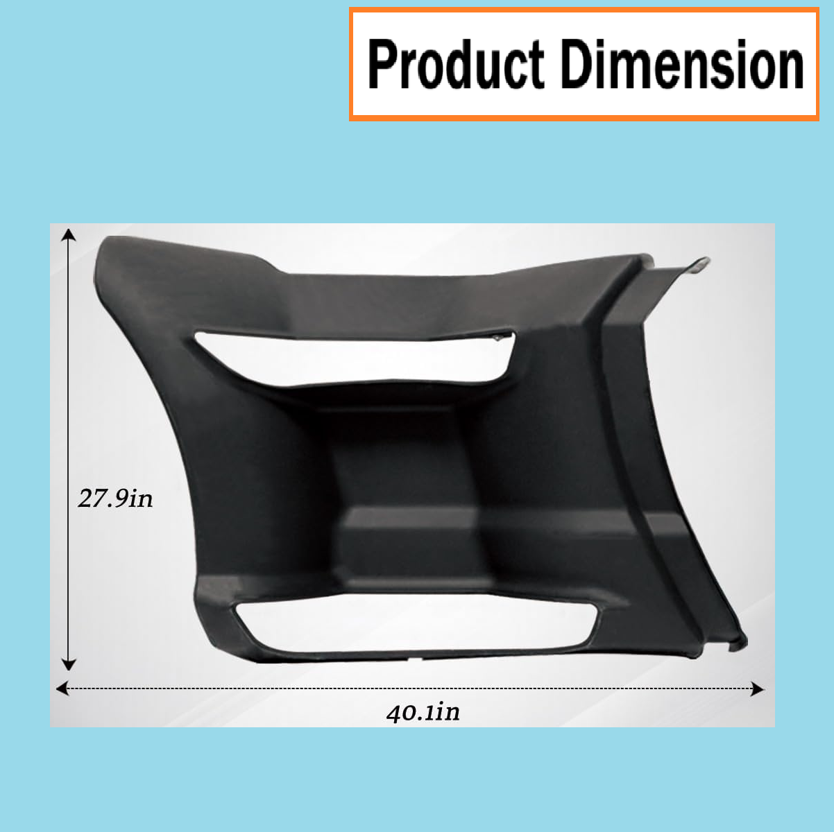 Kenworth T680 2013-2021 Rear Step Fairing Panel Left Driver Side - Black