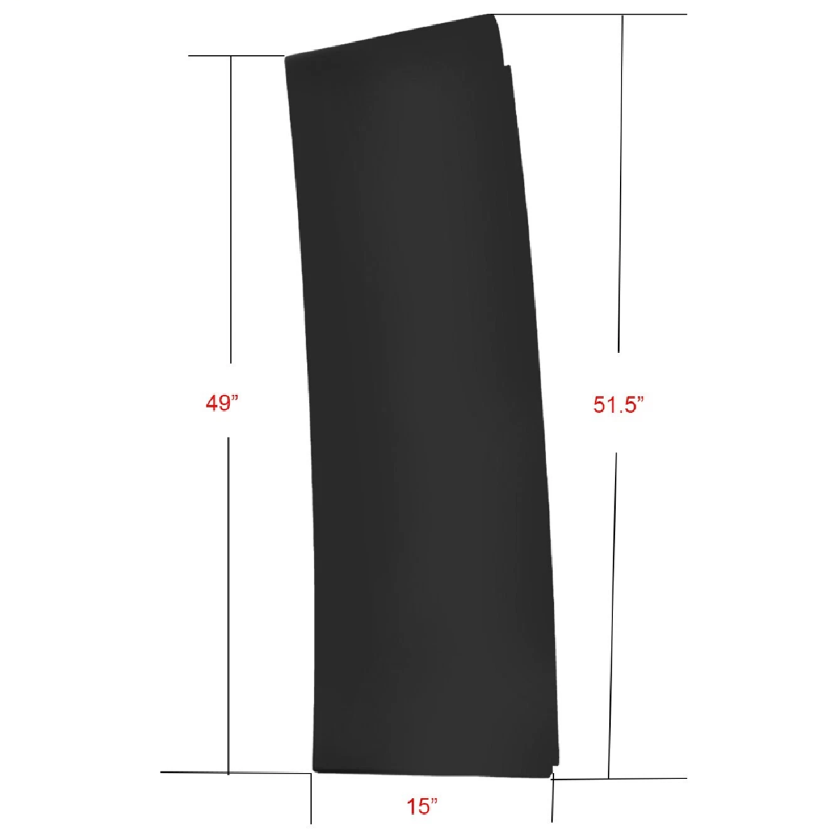 KENWORTH T680 2013-2021 Upper Top Cab Rear Fairing, AIR DEFLECTOR (IRON) Left Driver Side