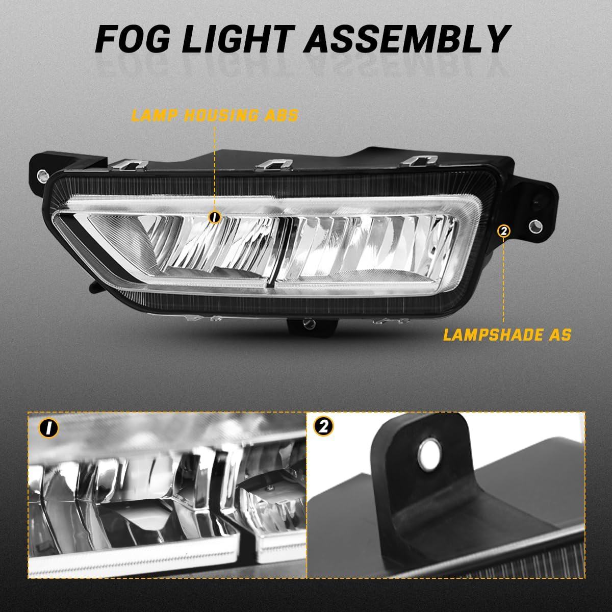 Fog Light fit for 2022+ Peterbilt 579 SEMI-Truck DOT/SAE Approved