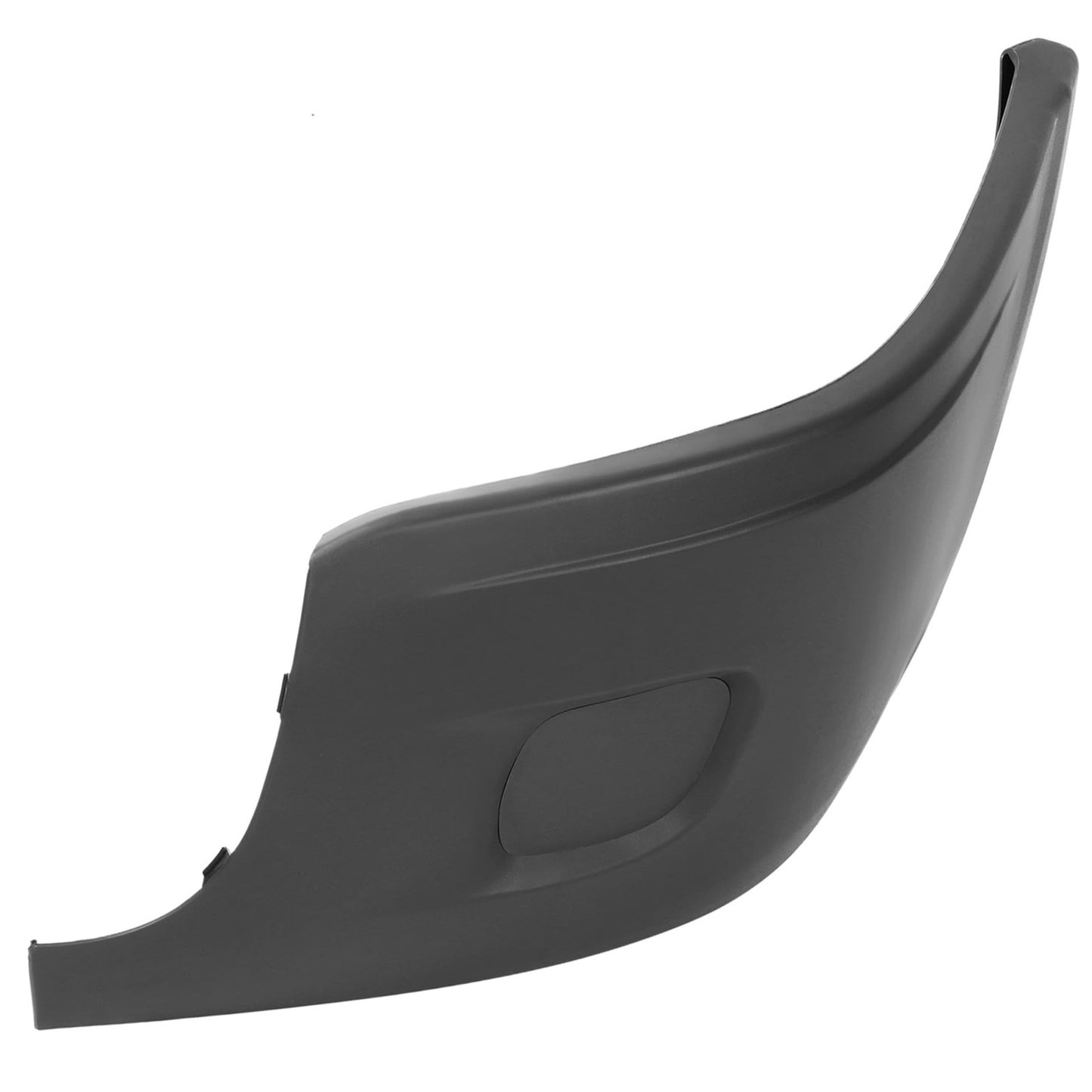 Freightliner Cascadia 2008-2017 Bumper Corner Outer Without Fog Light Cut-out Black Plastic Left Driver Side