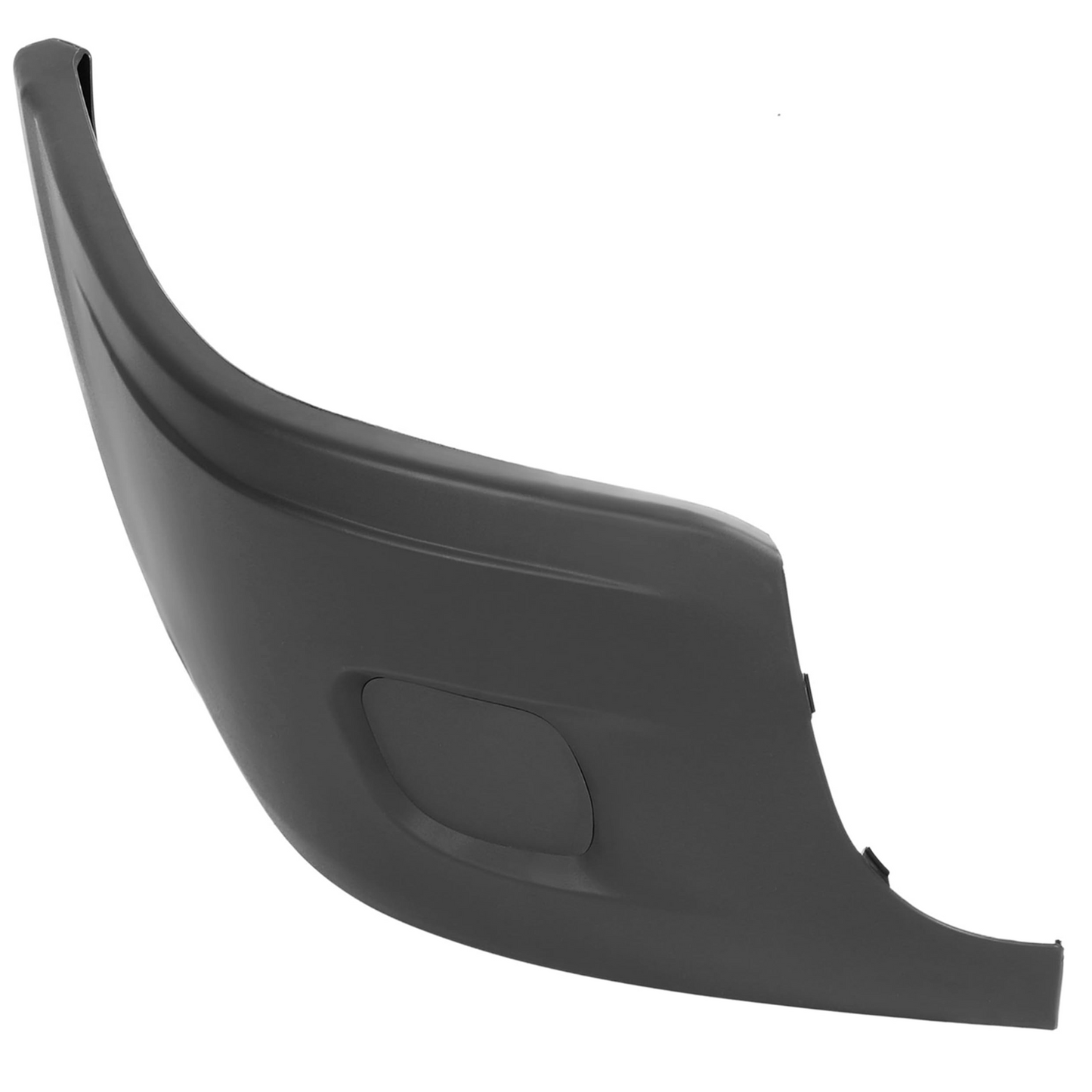 Freightliner Cascadia 2008-2017 Bumper Corner Outer Without Fog Light Cut-out Black Plastic Right Passenger Side
