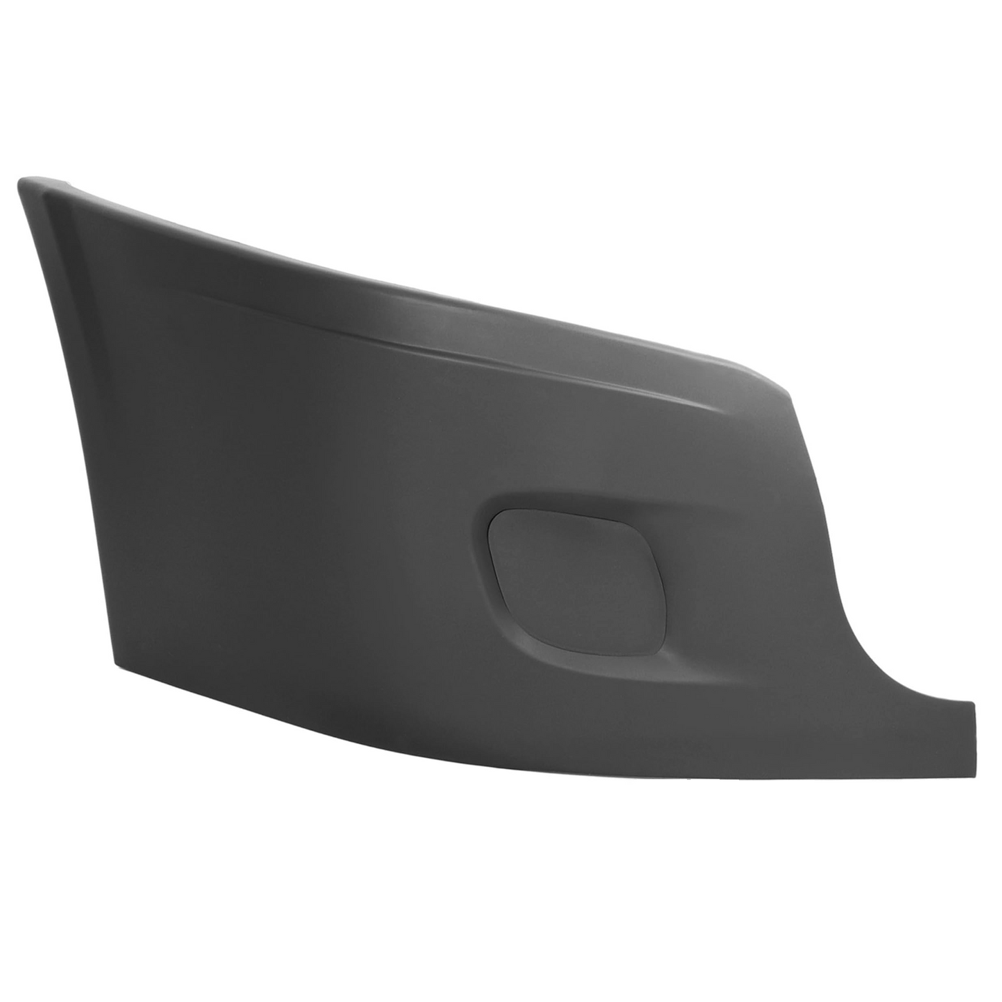 Freightliner Cascadia 2008-2017 Bumper Corner Outer Without Fog Light Cut-out Black Plastic Right Passenger Side