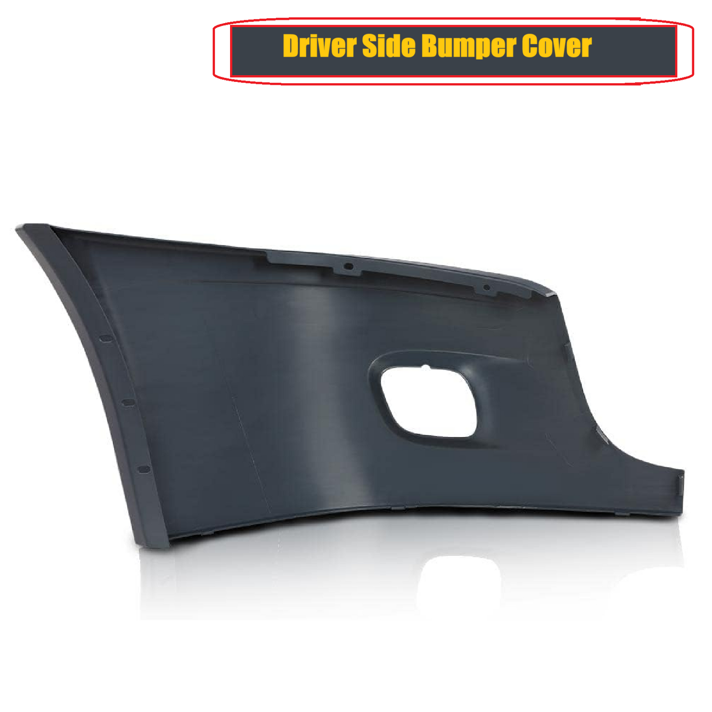 Freightliner Cascadia 2008-2017 Bumper Corner outer with Fog Light Hole Left Driver Side