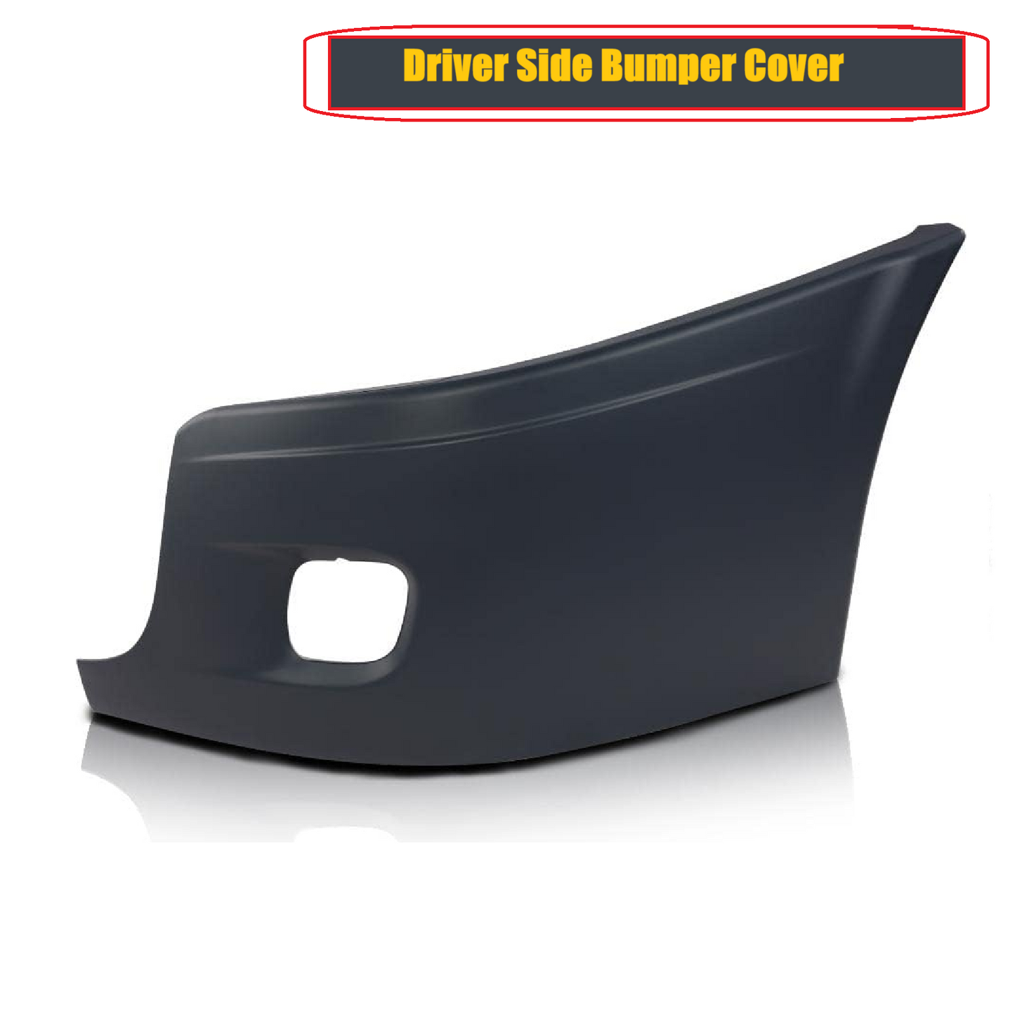 Freightliner Cascadia 2008-2017 Bumper Corner outer with Fog Light Hole Left Driver Side