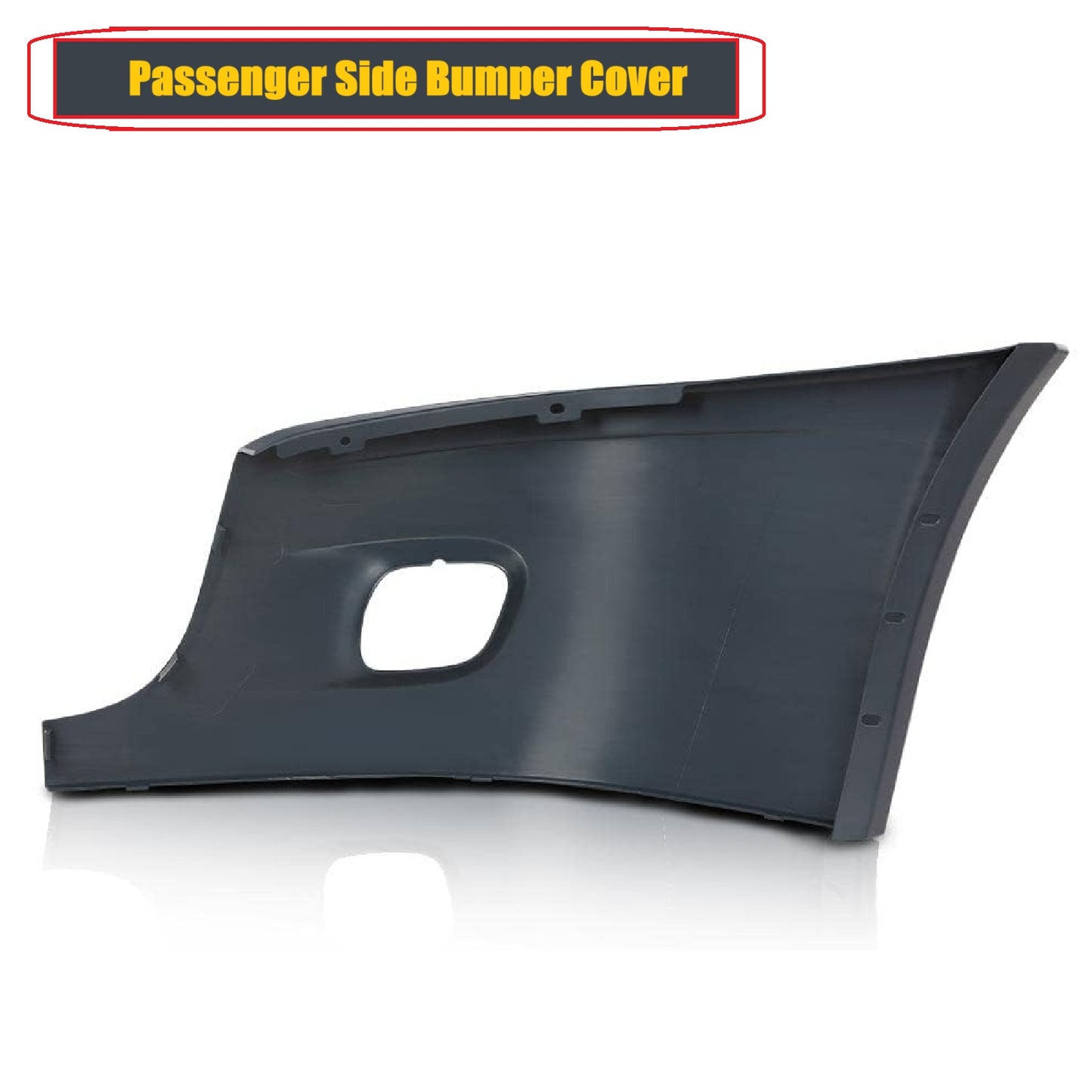 Freightliner Cascadia 2008-2017 Bumper Corner outer with Fog Light Hole Right Passenger Side