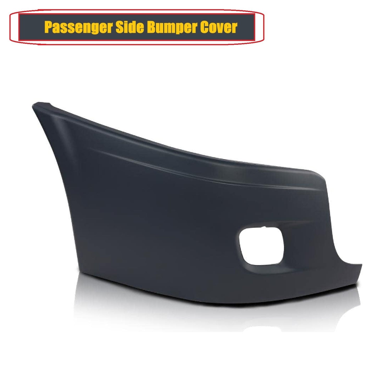 Freightliner Cascadia 2008-2017 Bumper Corner outer with Fog Light Hole Right Passenger Side