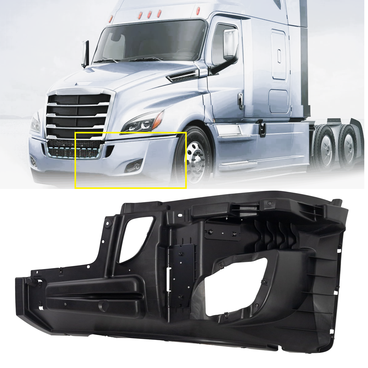 Freightliner Cascadia 2018-2024 bumper reinforcement Left Driver Side