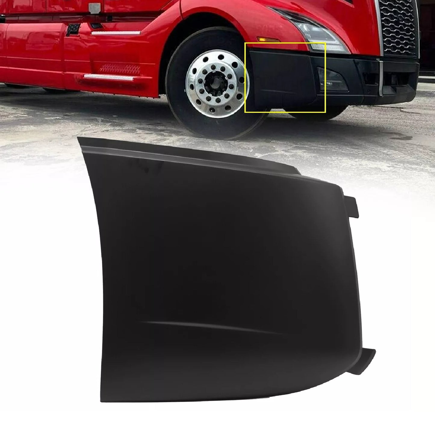 Front Bumper Side Corner End Cover for Volvo VNL 2018-2024 Passenger Side RIGHT