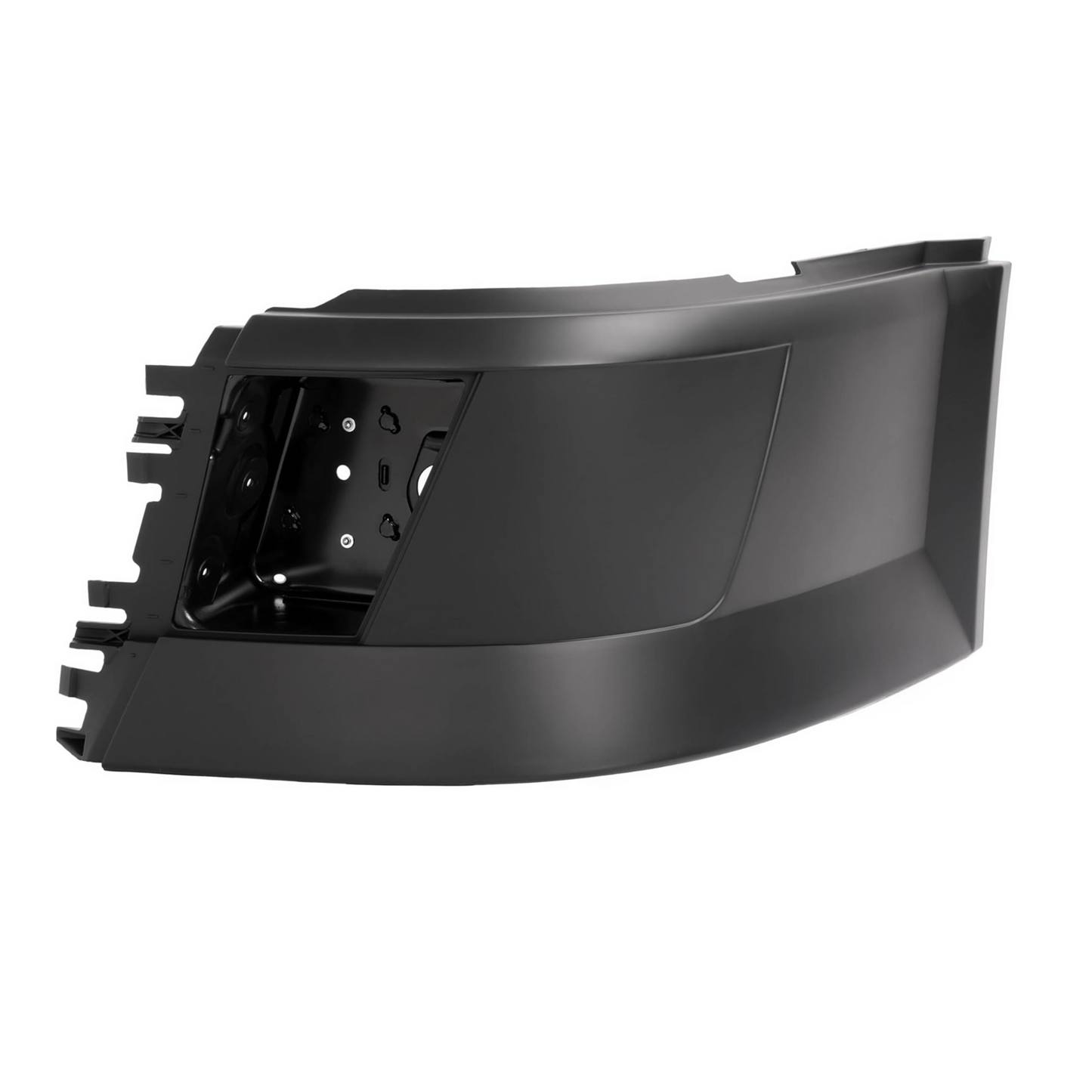 Front Side Corner Bumper with Fog Light Hole Replacement for 2004–2014 Volvo VNL Semi Trucks