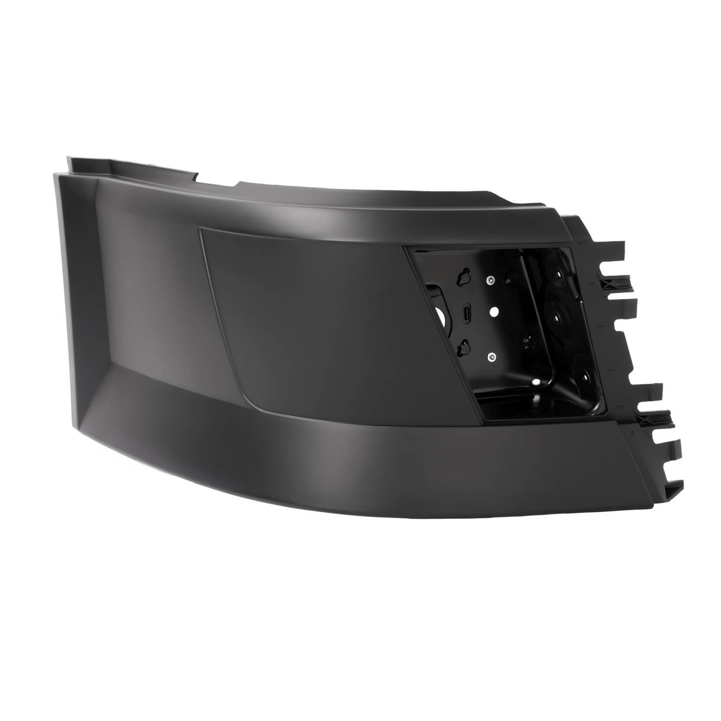 Front Side Corner Bumper with Fog Light Hole Replacement for 2004–2014 Volvo VNL Semi Trucks