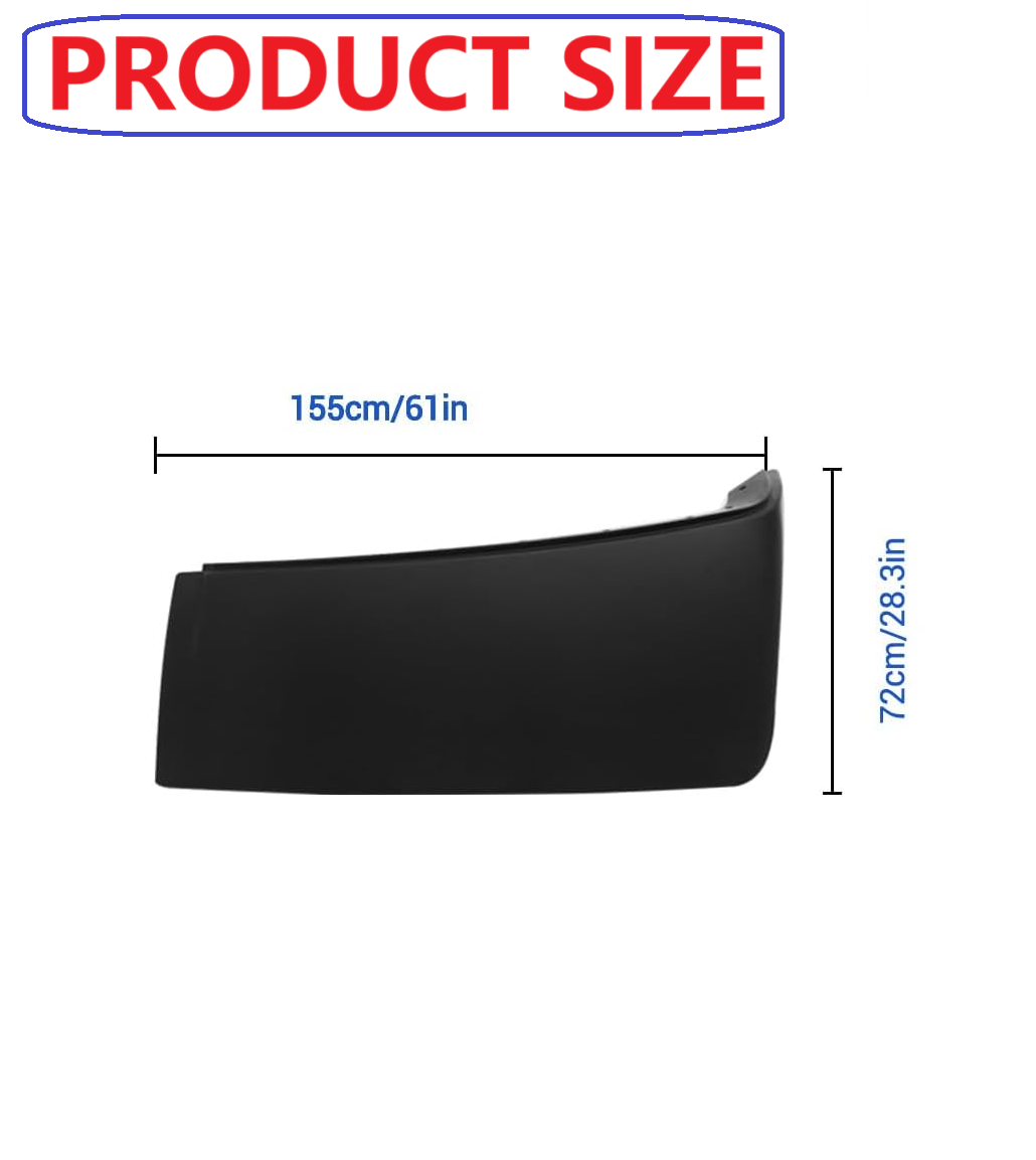 Upper Rear Wind Fairing Panel for Volvo VNL 2004–2017 Right Passenger Side