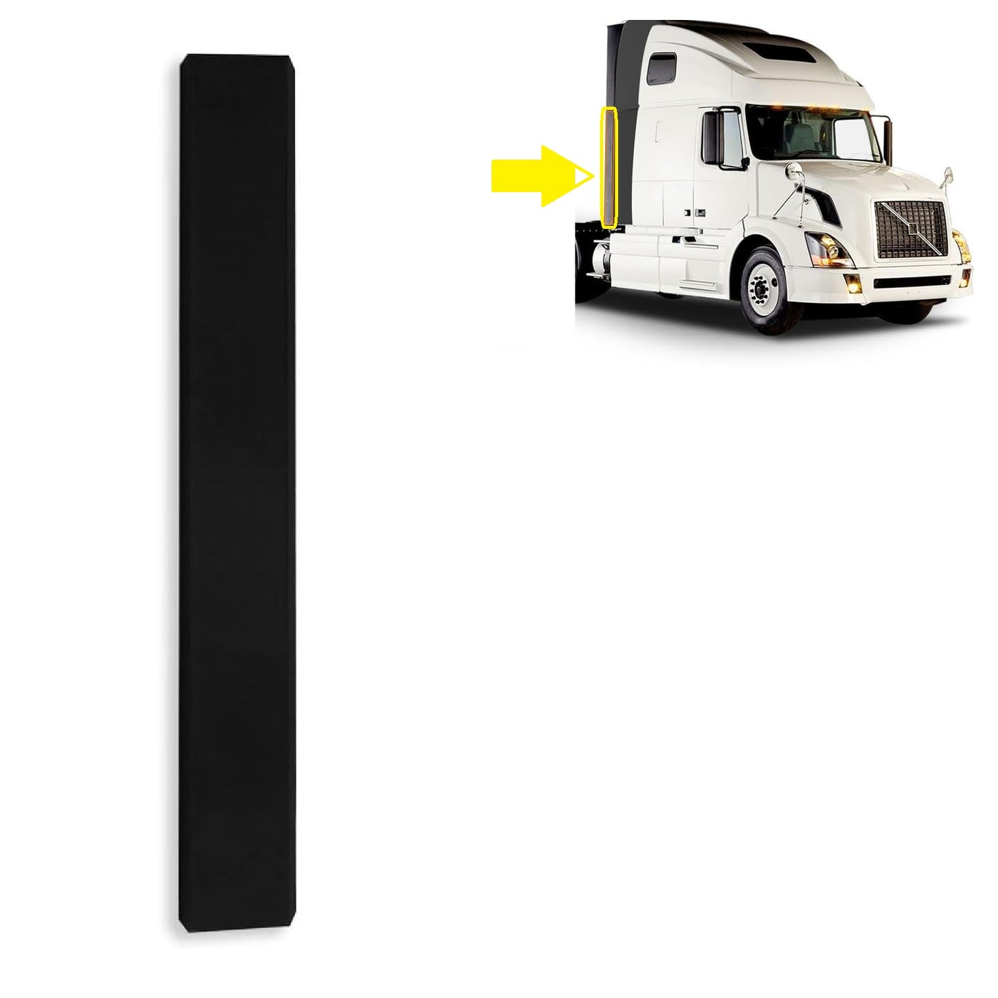 Lower Cab Fairing Extension – Passenger Side | Compatible with Volvo VNL 2004–2017