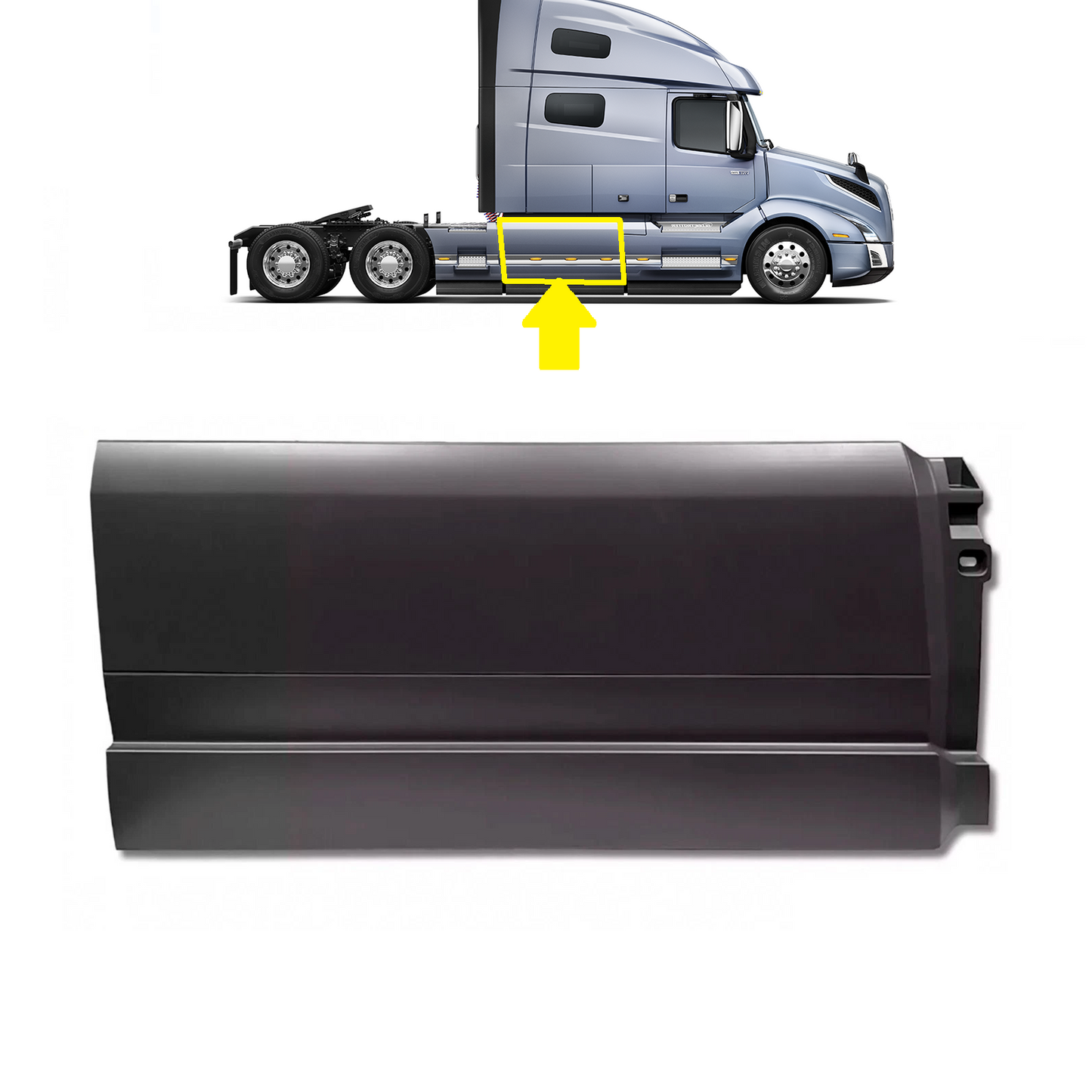 Volvo vnl 2018+ middle fairing Right Passenger Side