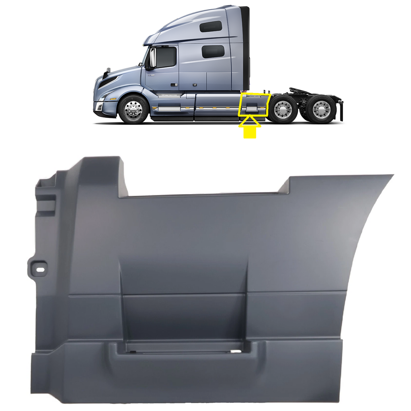Volvo vnl 2018+ back fairing 33.46IN (85cm) Left Driver Side