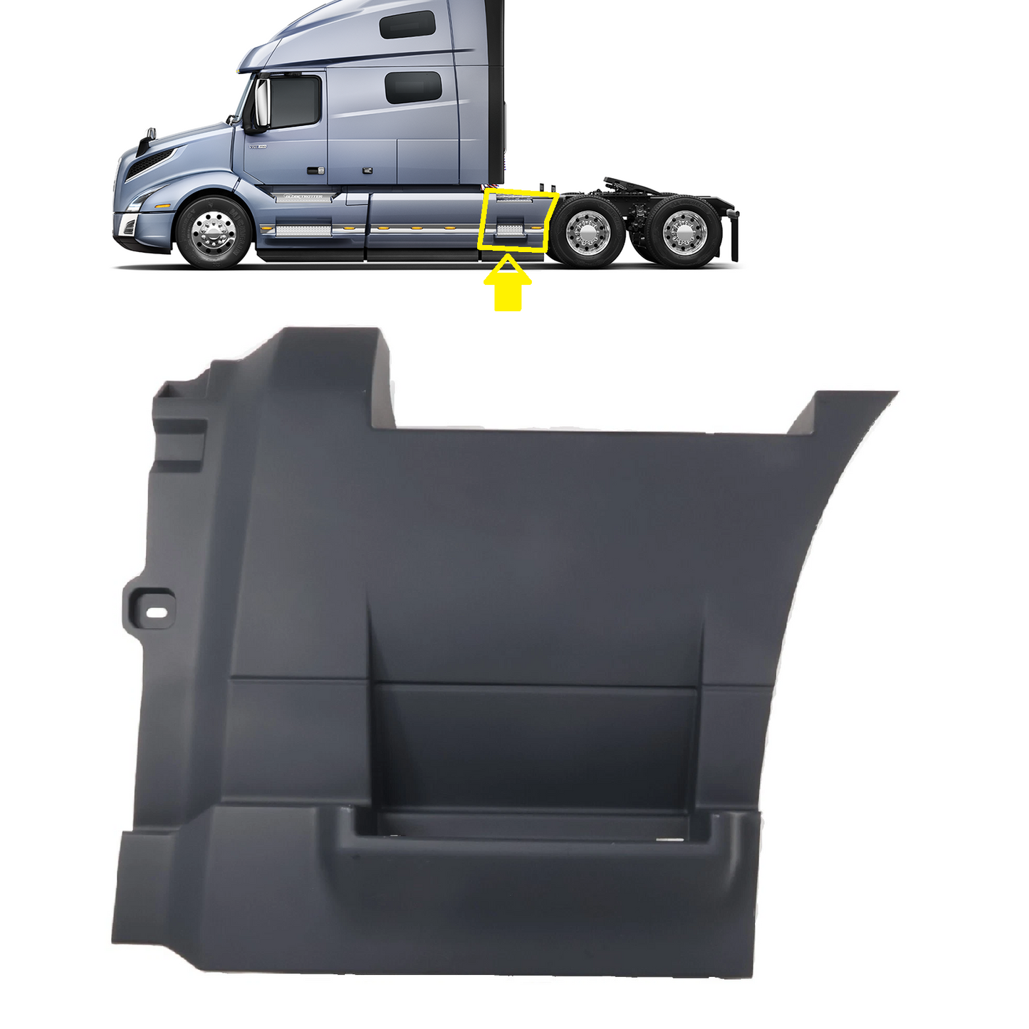 Volvo vnl 2018+ back fairing 25.59IN (65cm) Left Driver Side