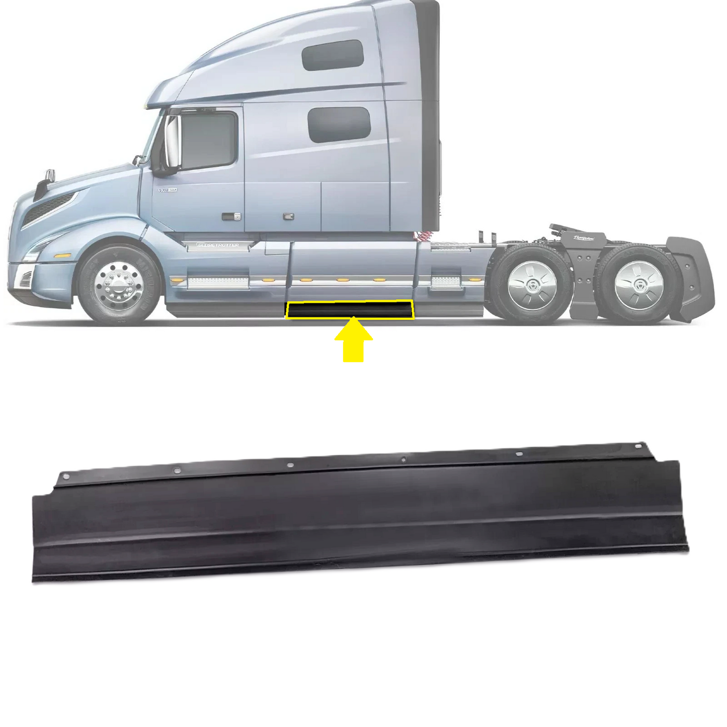 Volvo vnl 2018+ middle fairing extension panel Left Driver Side
