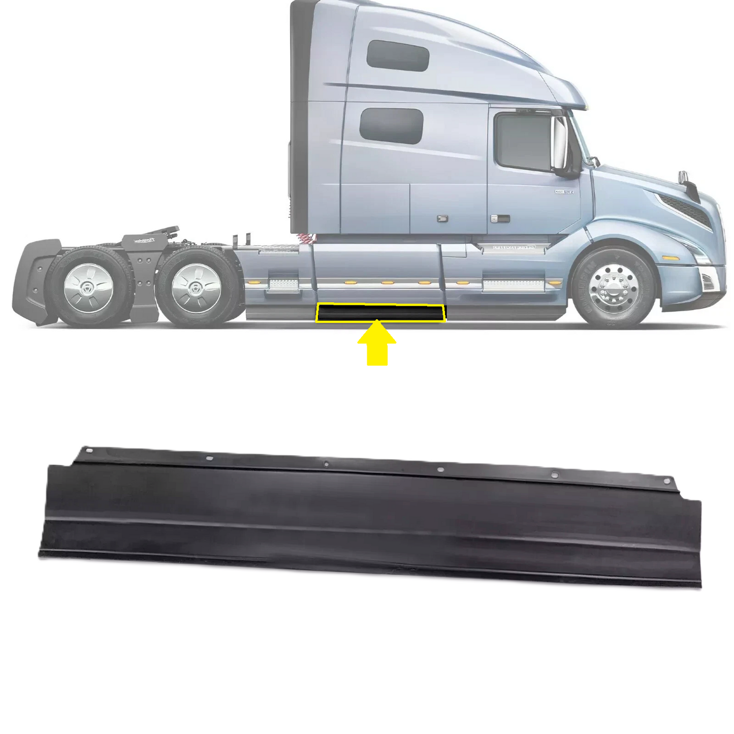 Volvo vnl 2018 -2024 middle fairing extension panel Right Passenger Side