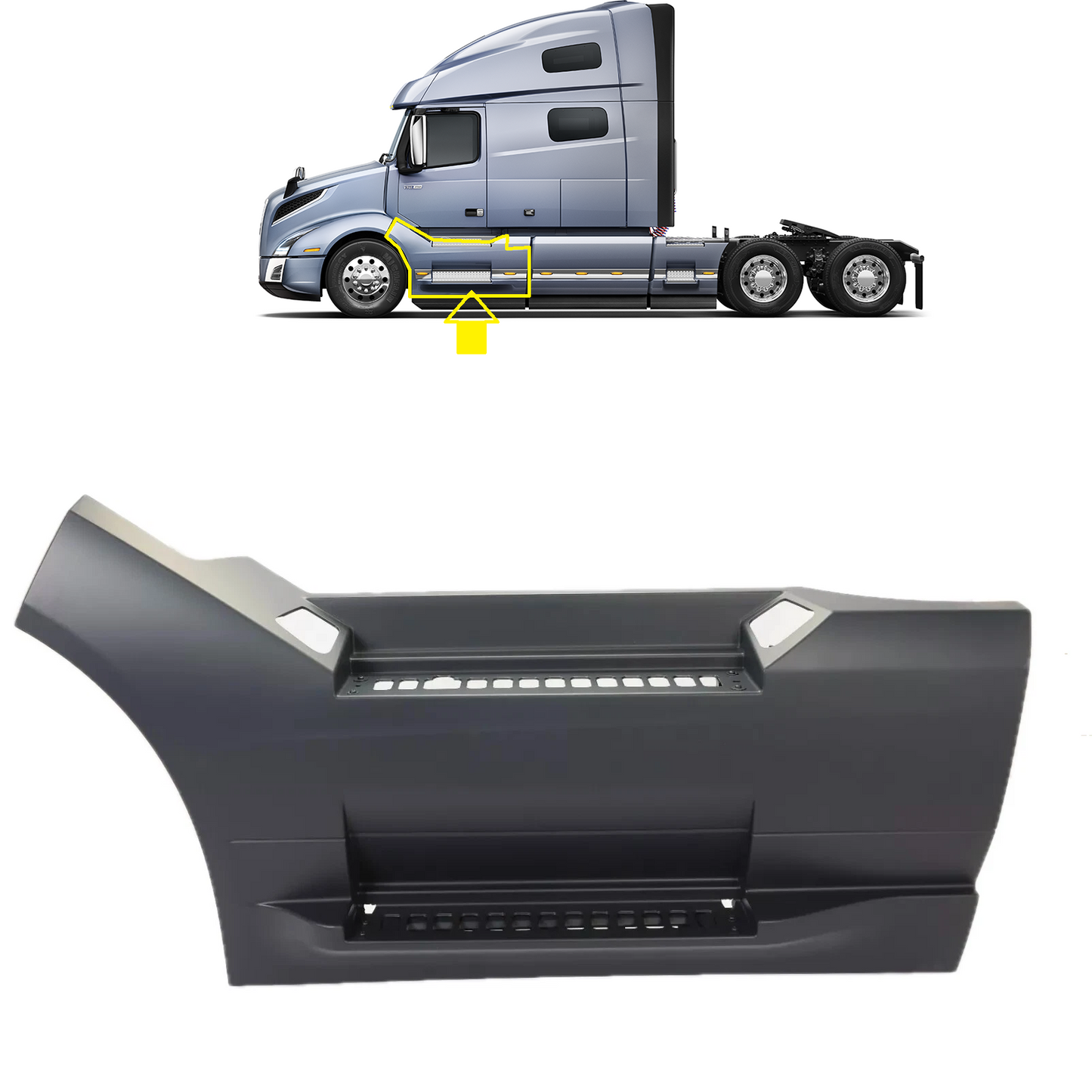 Volvo vnl 2018+ front step fairing panel Left Driver Side