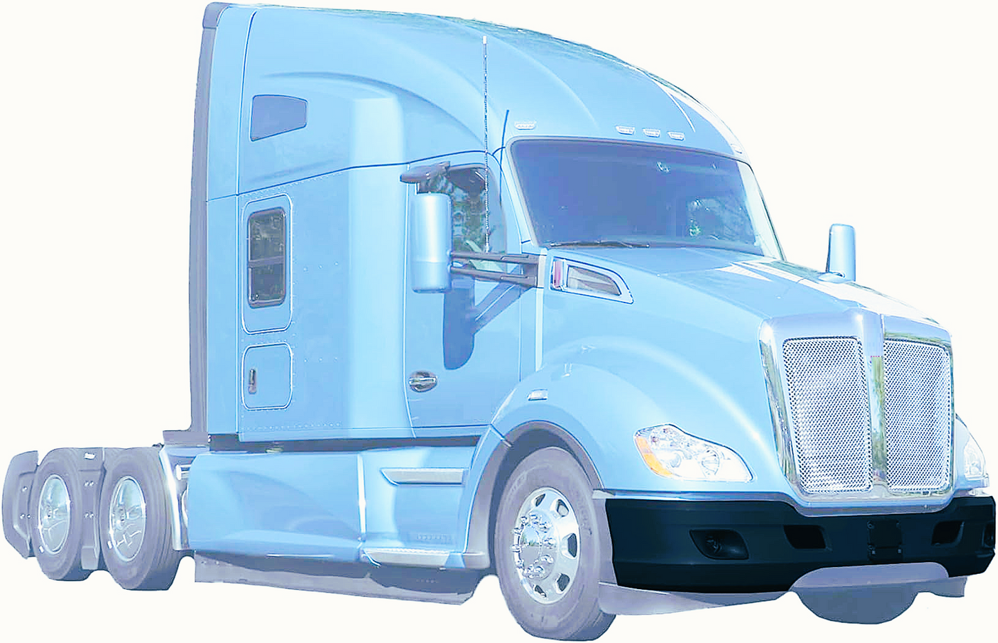 KENWORTH T680 2013-2021 PLASTIC BUMPER W/ FOG LIGHT HOLE
