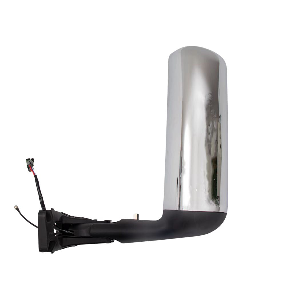 International LT 625 Door Mirror W/ Signal Light & Antenna Chrome