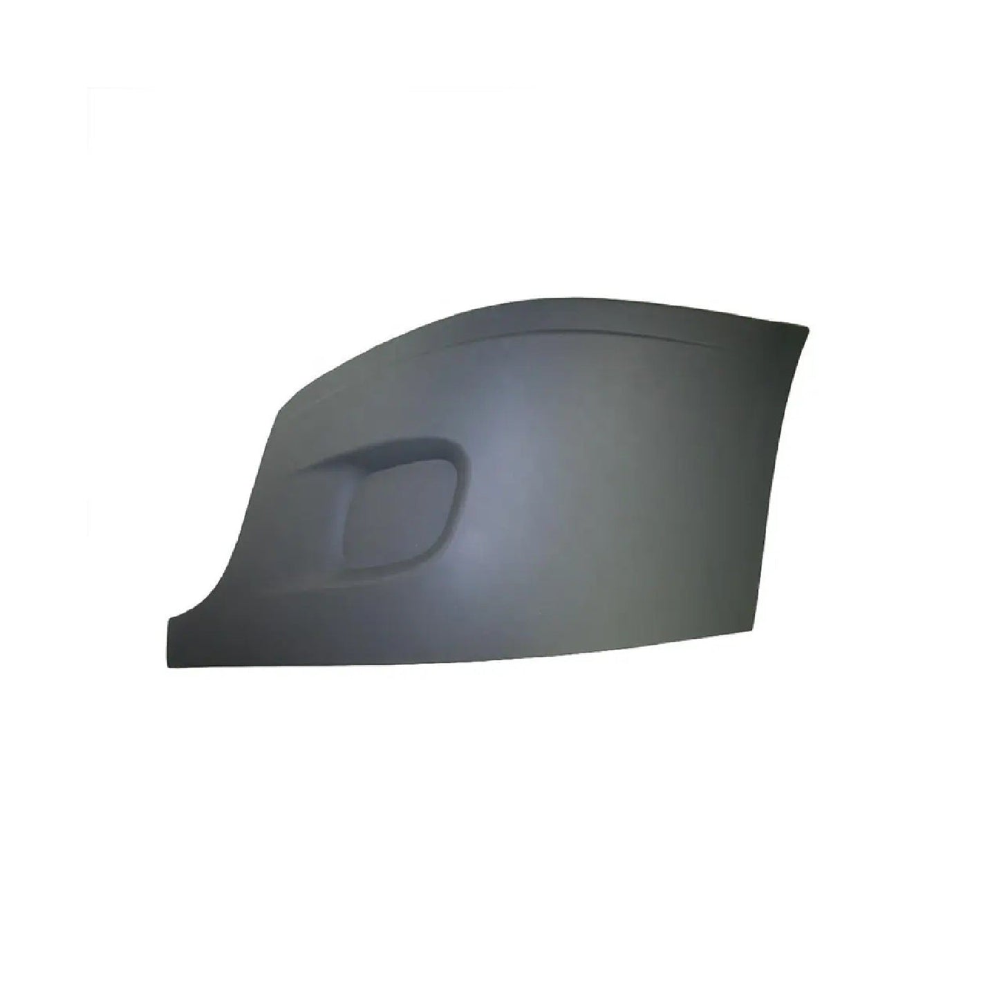 Freightliner Cascadia 2008-2017 Bumper Corner Outer Without Fog Light Cut-out Black Plastic Left Driver Side