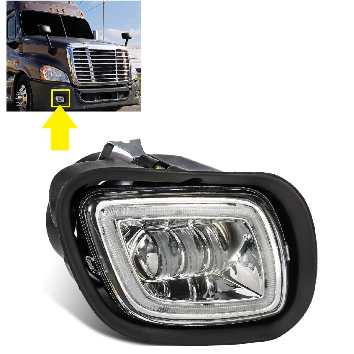 Freightliner Cascadia 2008-2017 LED Fog Light ( Replacement A06-51909-000, A06-51909-001)