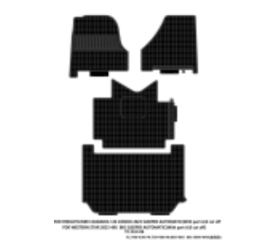 Freightliner Cascadia 116,126 Automatic 2018-2021 Floor Mat Liner Set | Black