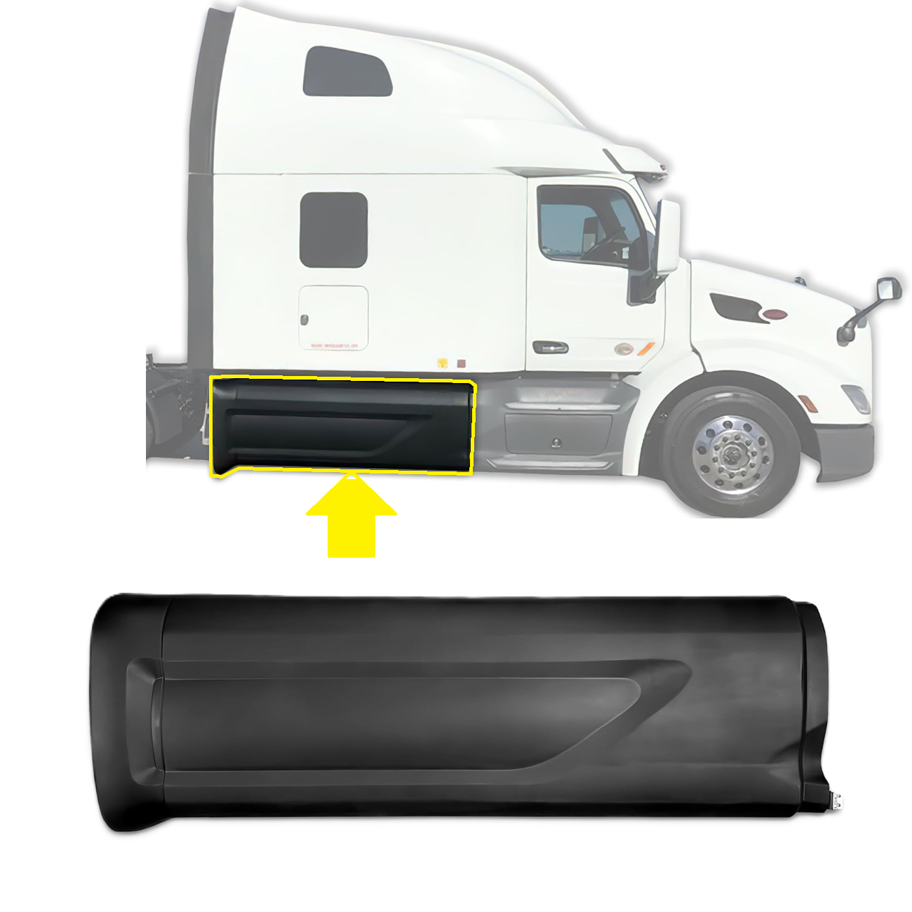 Peterbilt 579 2013-2021 Middle Fairing Skirt Panel Right Passenger Side