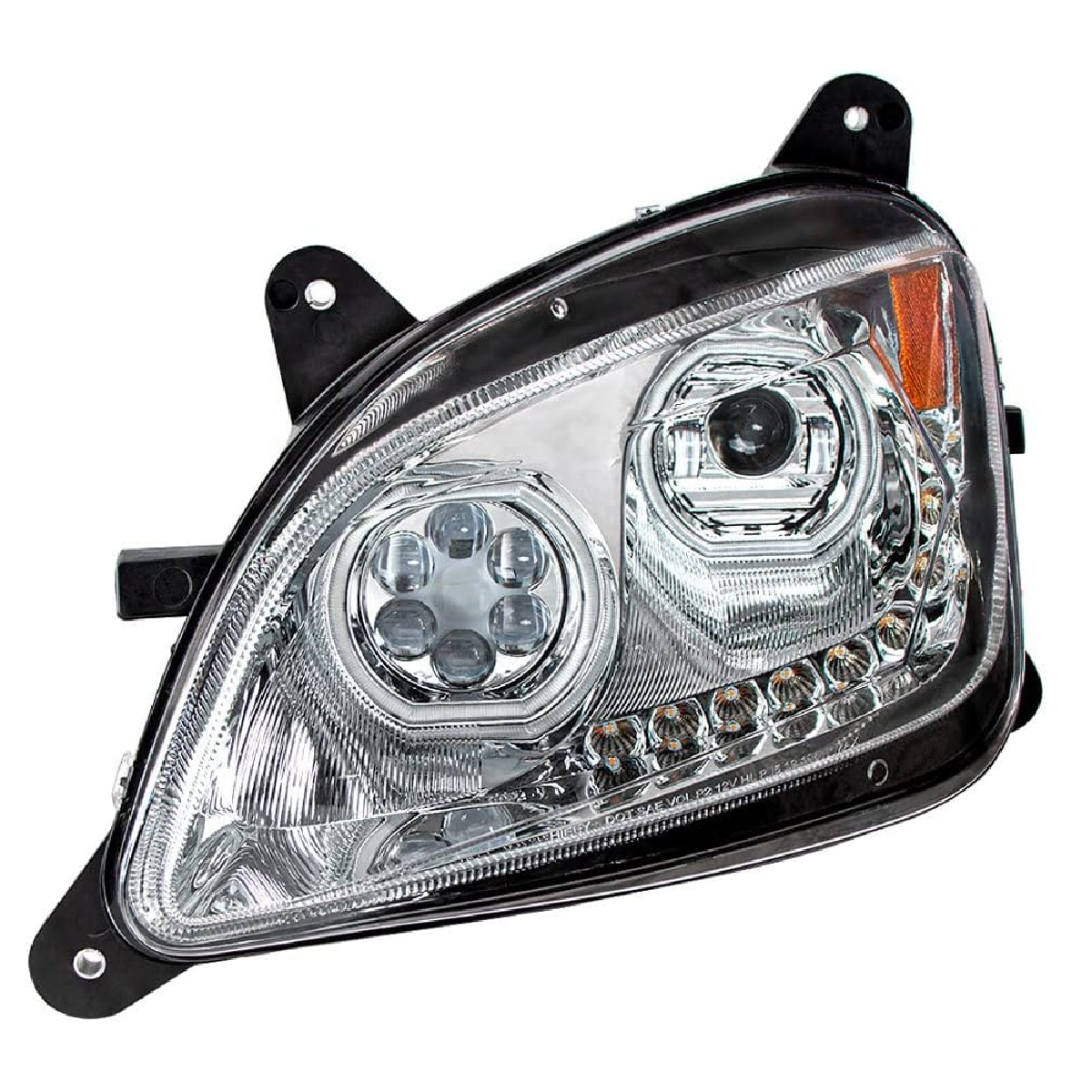 Peterbilt 579/587 2011-2020 Full LED Headlight Chrome